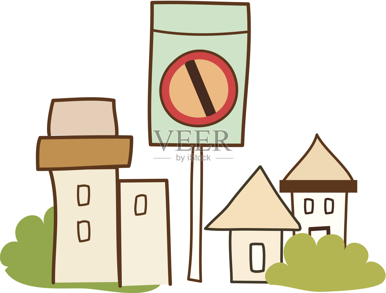 这个城市插画图片素材