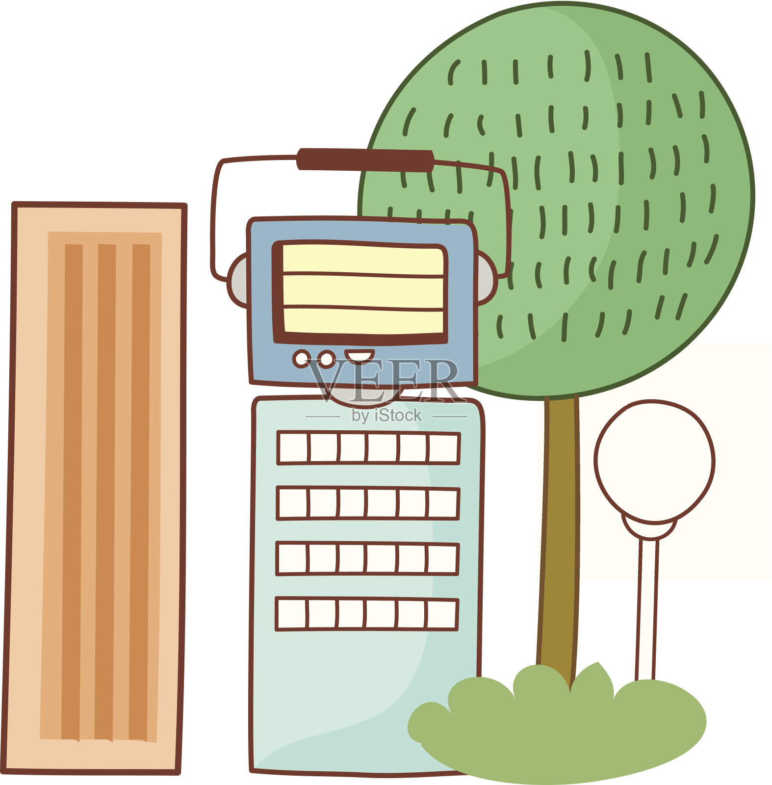 这个城市插画图片素材