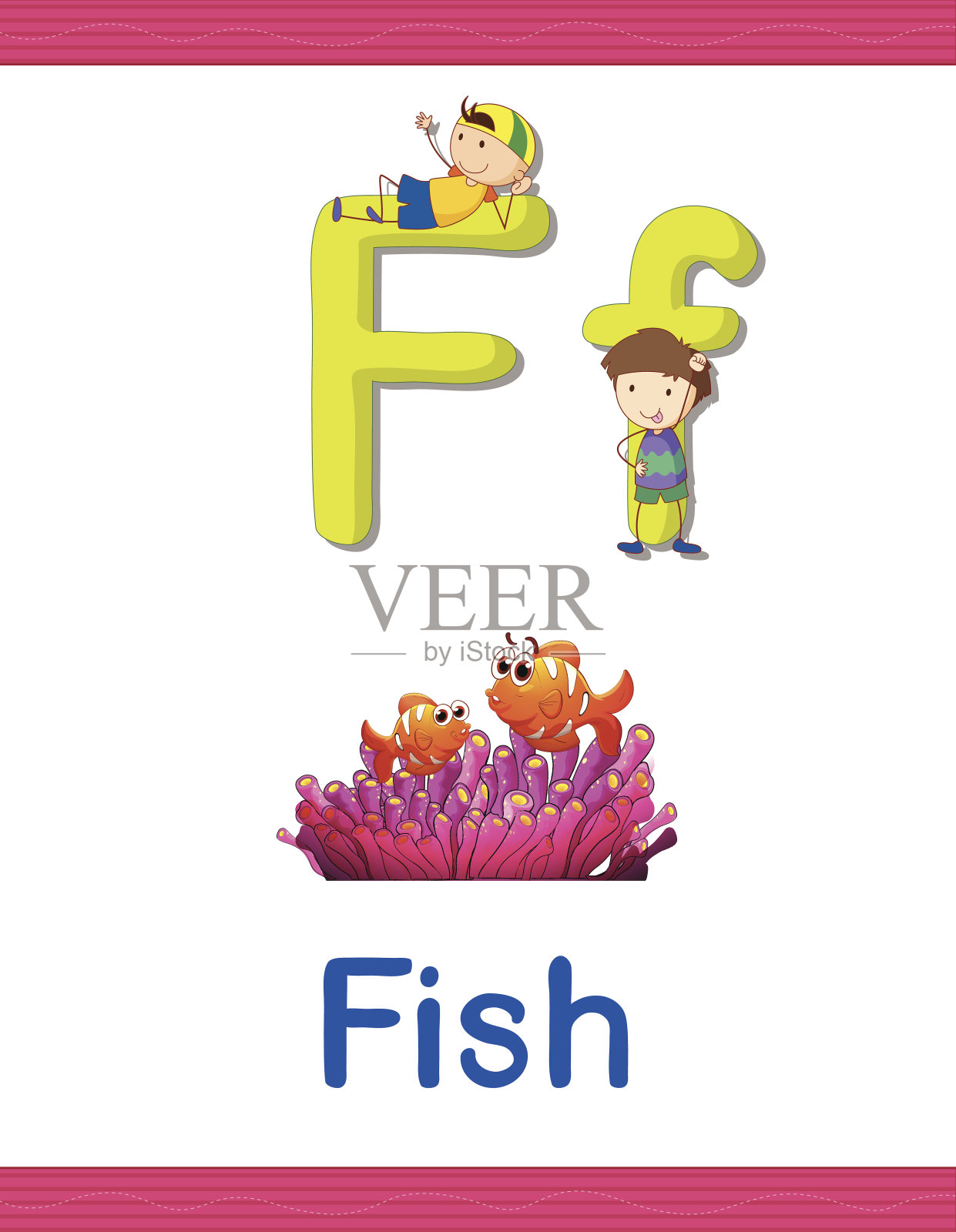 学习字母工作表插画图片素材