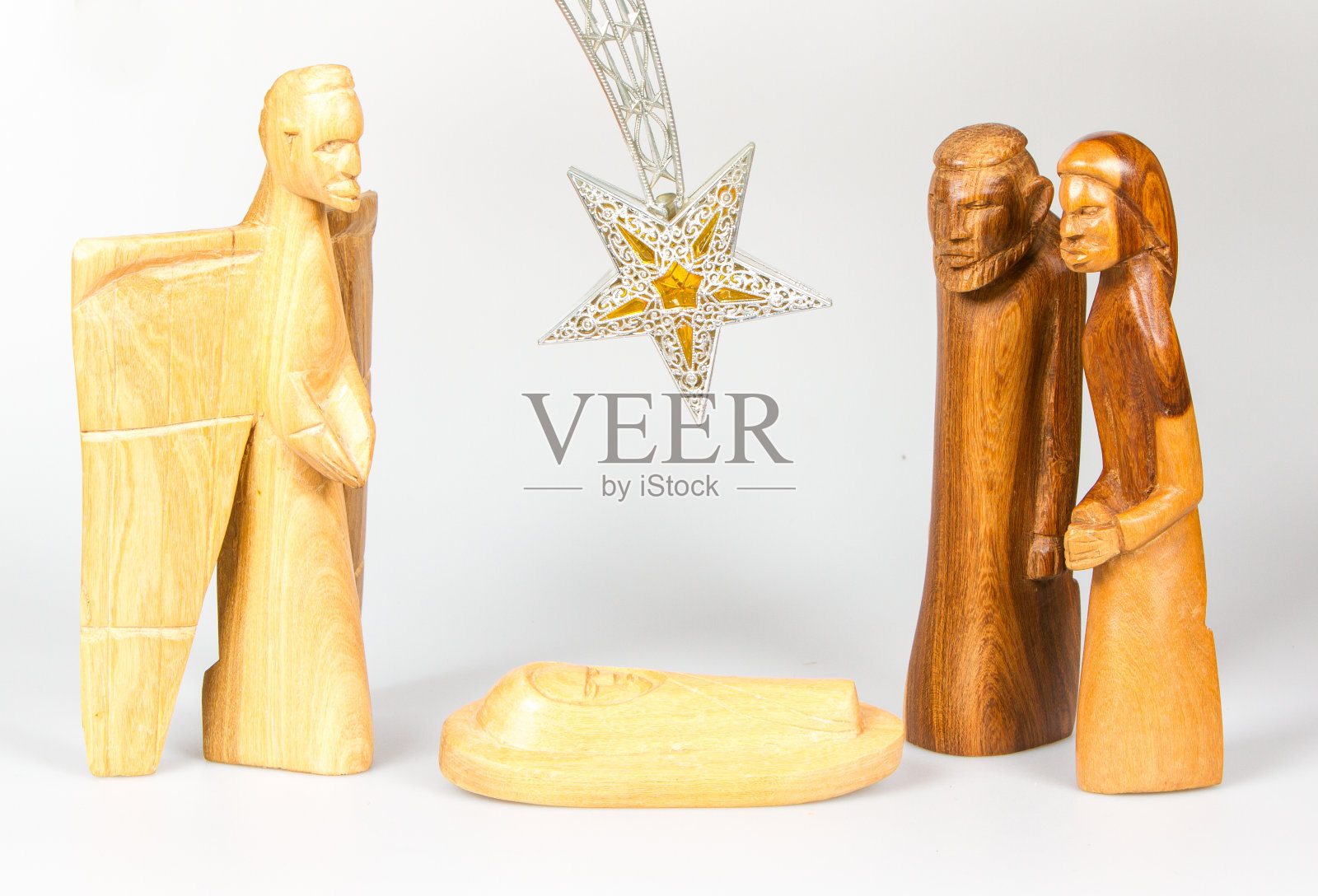 圣诞婴儿床的场景照片摄影图片