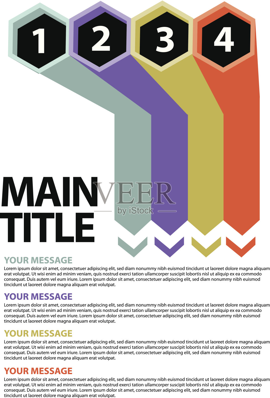 简单的三维布局插画图片素材