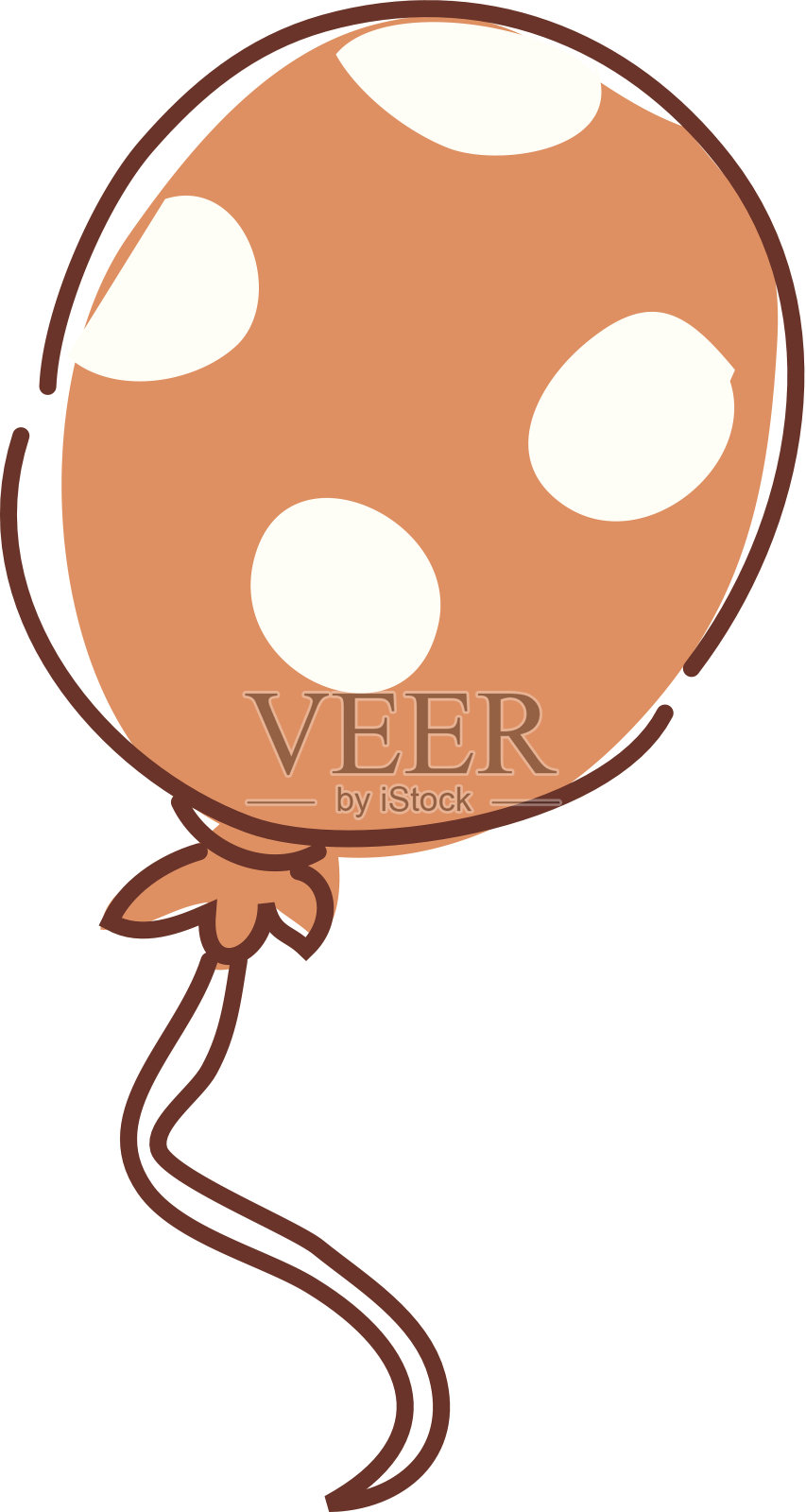 上升的气球插画图片素材