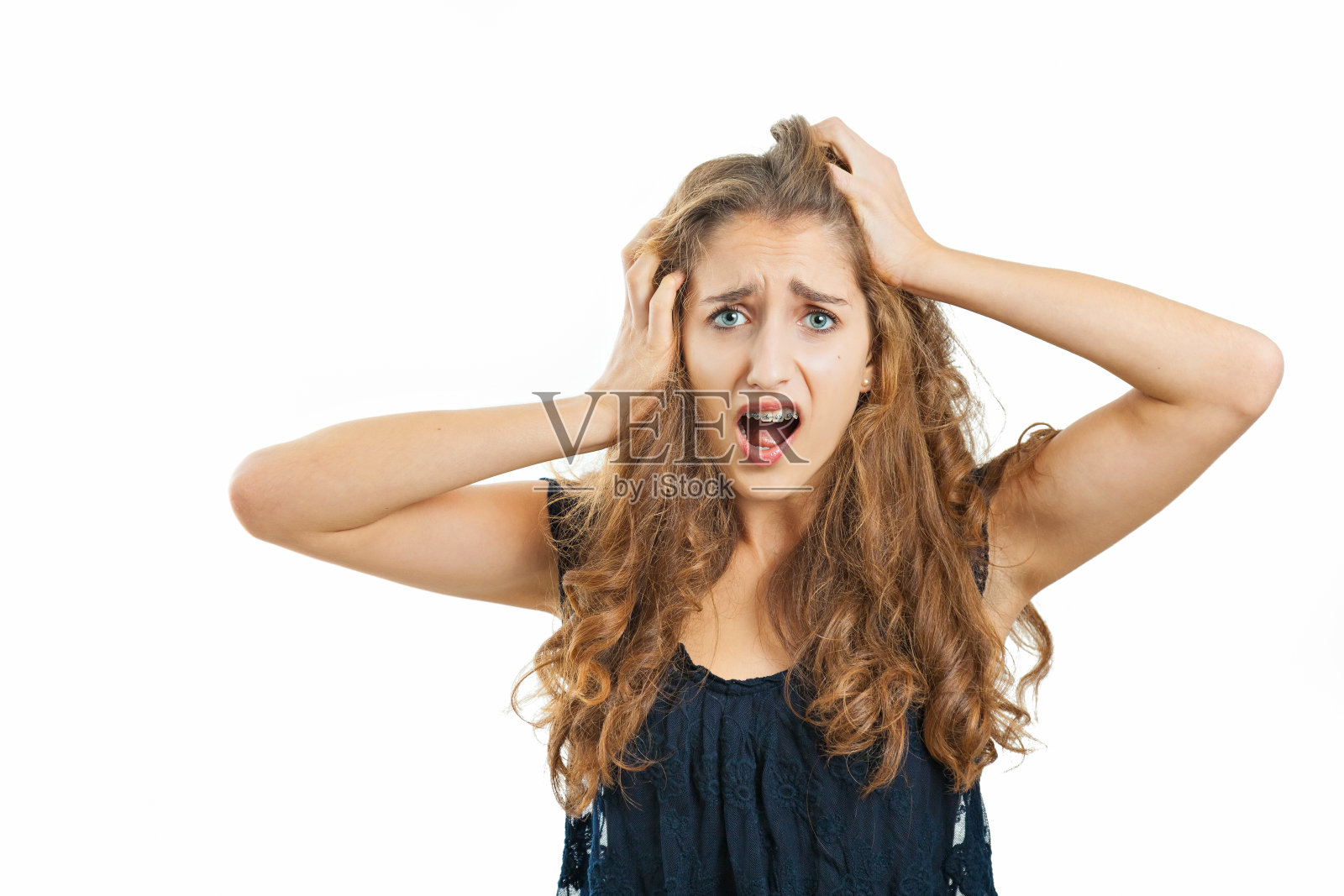 十几岁的女孩照片摄影图片