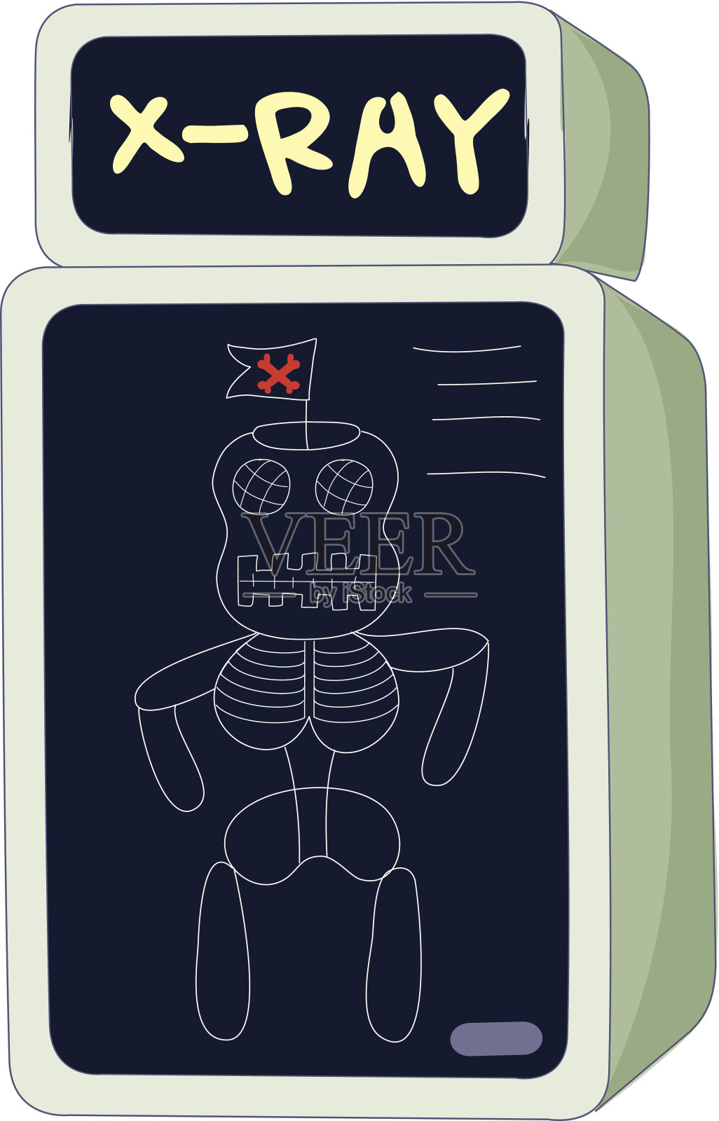 对x射线插画图片素材
