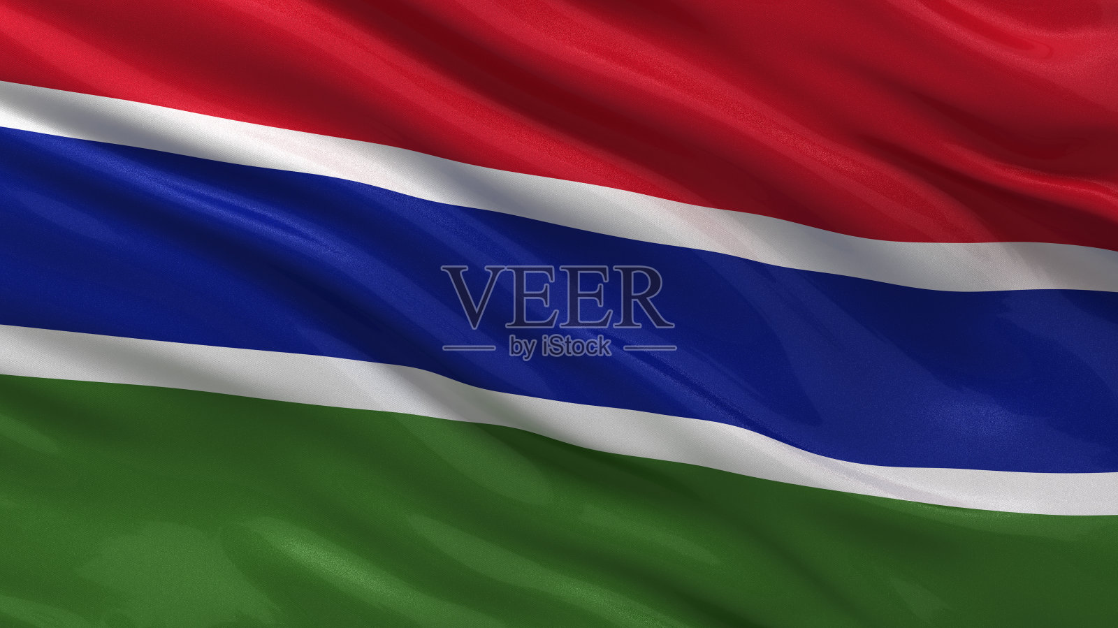 冈比亚国旗照片摄影图片