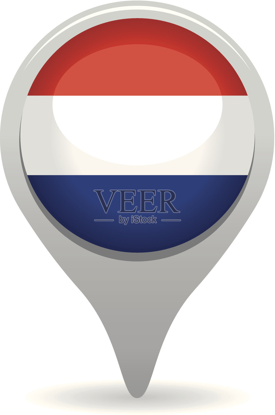 荷兰国旗指针插画图片素材