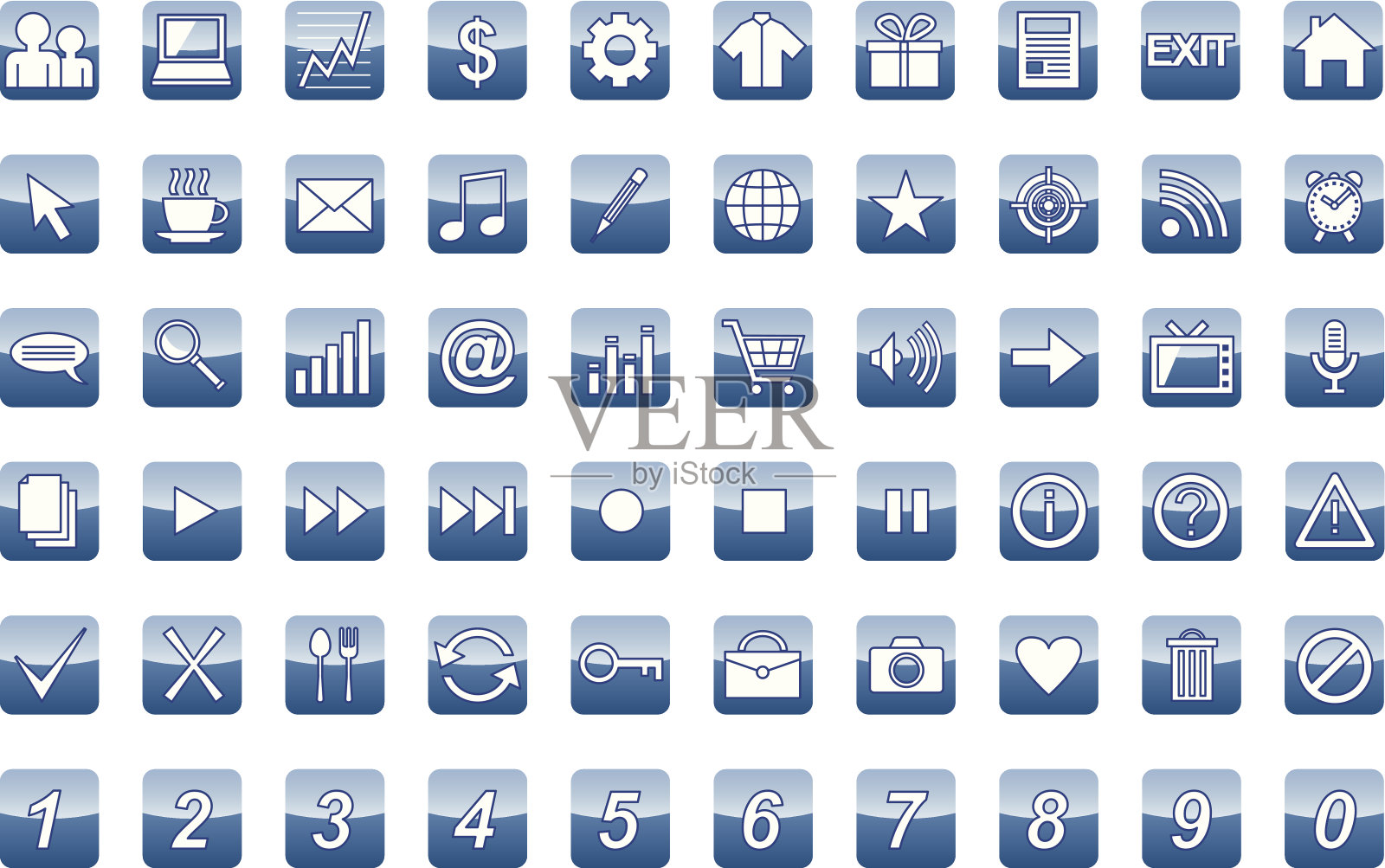 通用网页图标集图标素材