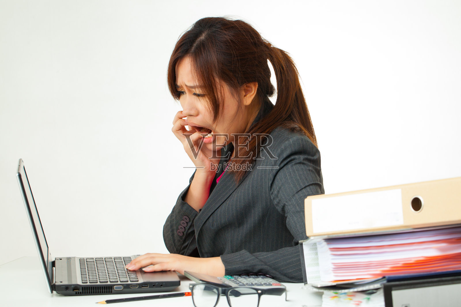 亚洲职业女性照片摄影图片