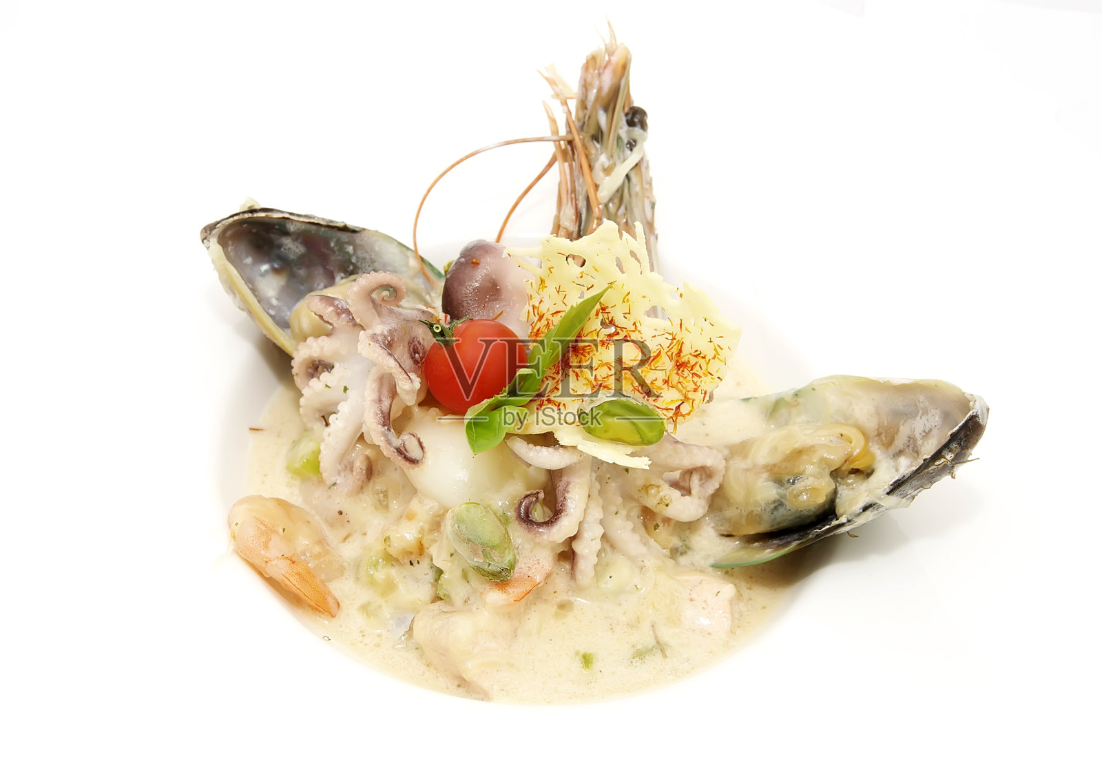 海鲜沙拉照片摄影图片