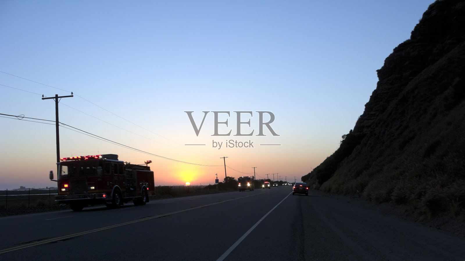 PCH的消防车和卡车照片摄影图片