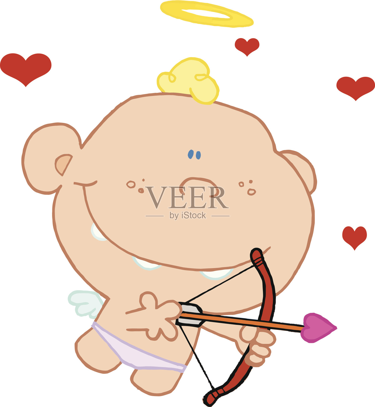 带着弓箭的丘比特设计元素图片