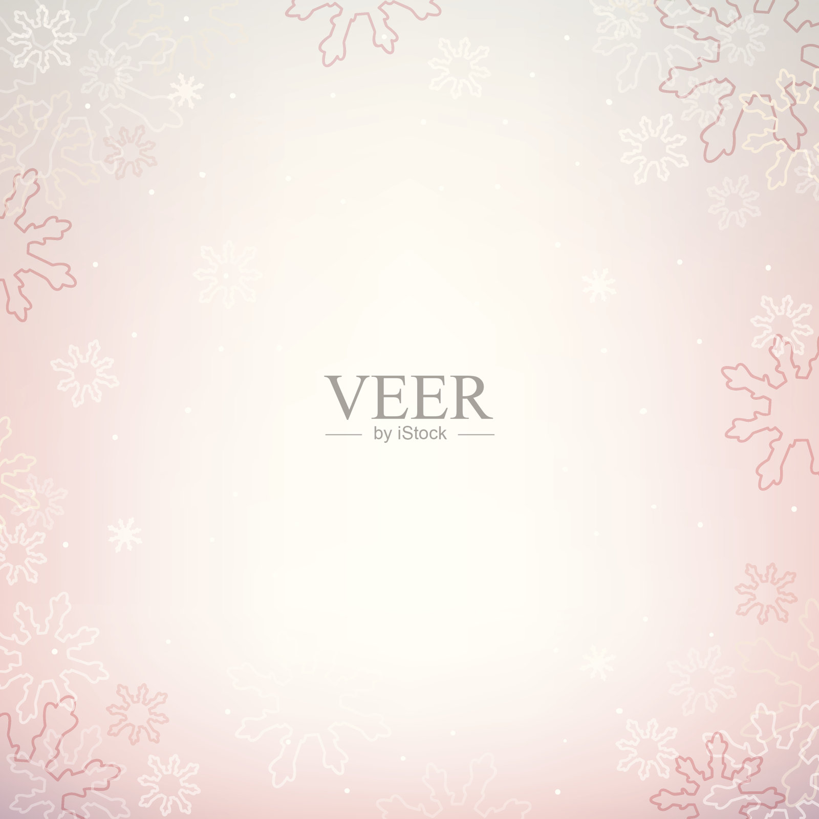 圣诞和新年的背景与雪花插画图片素材