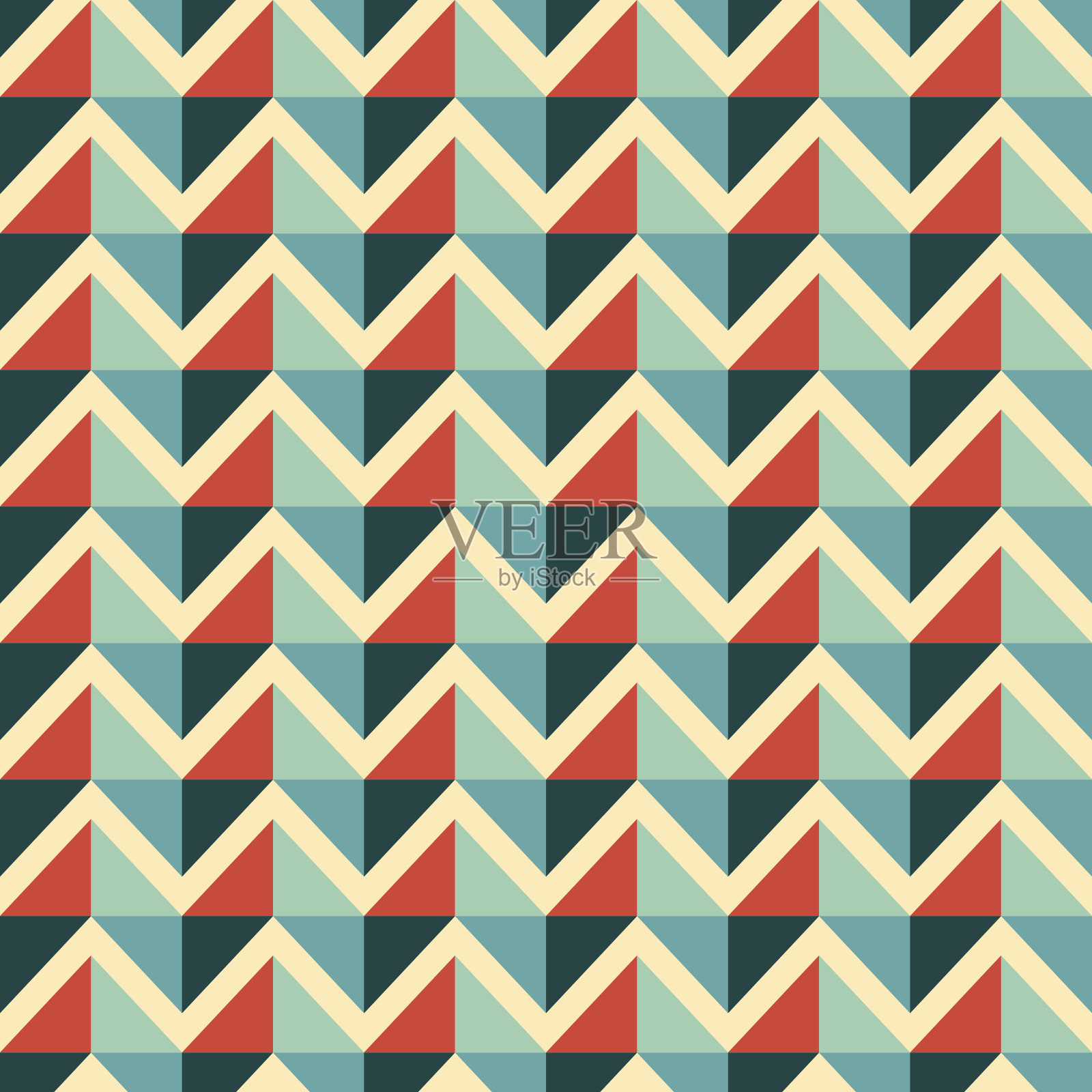 抽象的马赛克背景由彩色箭头插画图片素材