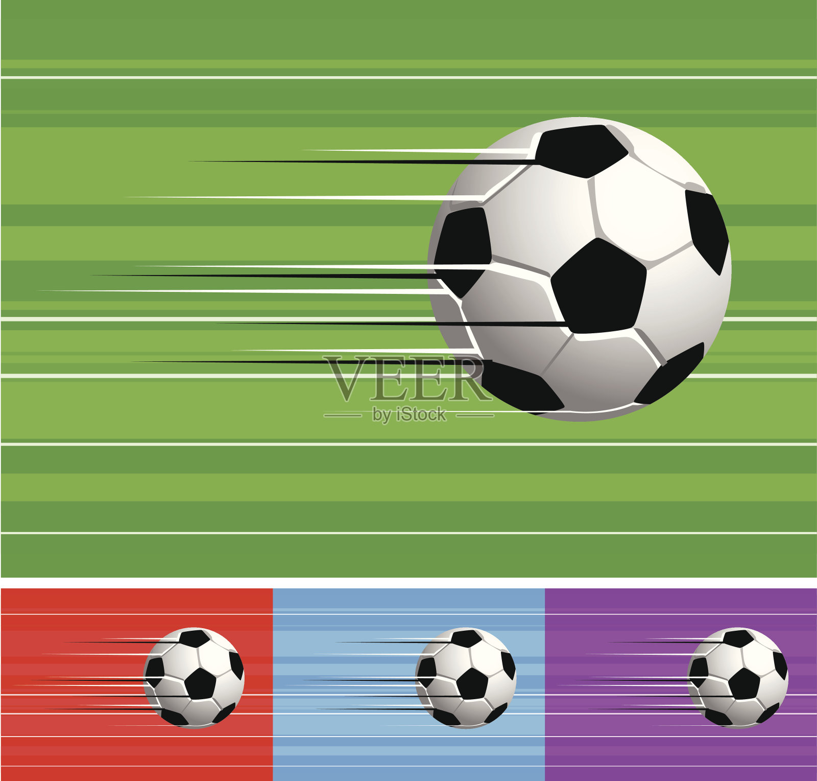 足球飞插画图片素材