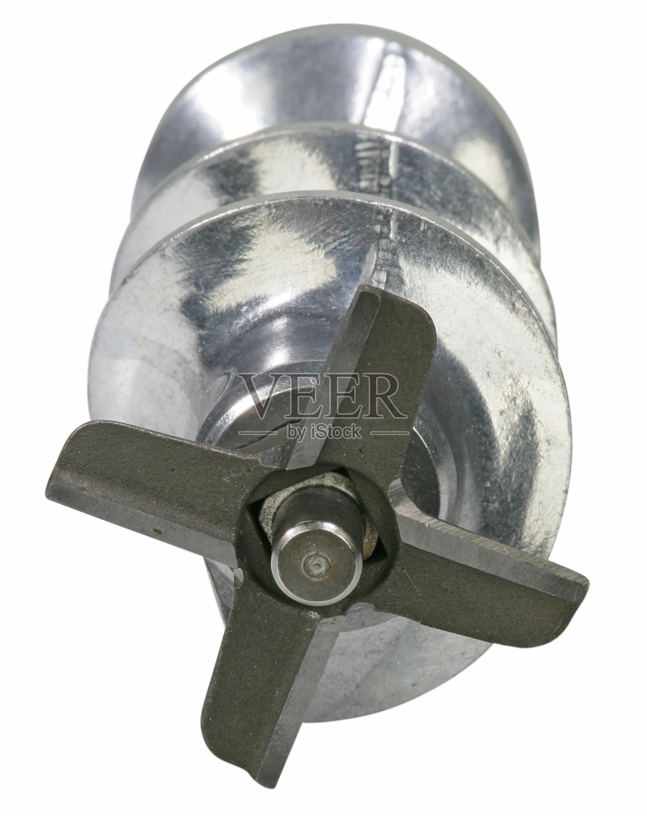 白色绞肉机部分(尖螺旋桨)照片摄影图片