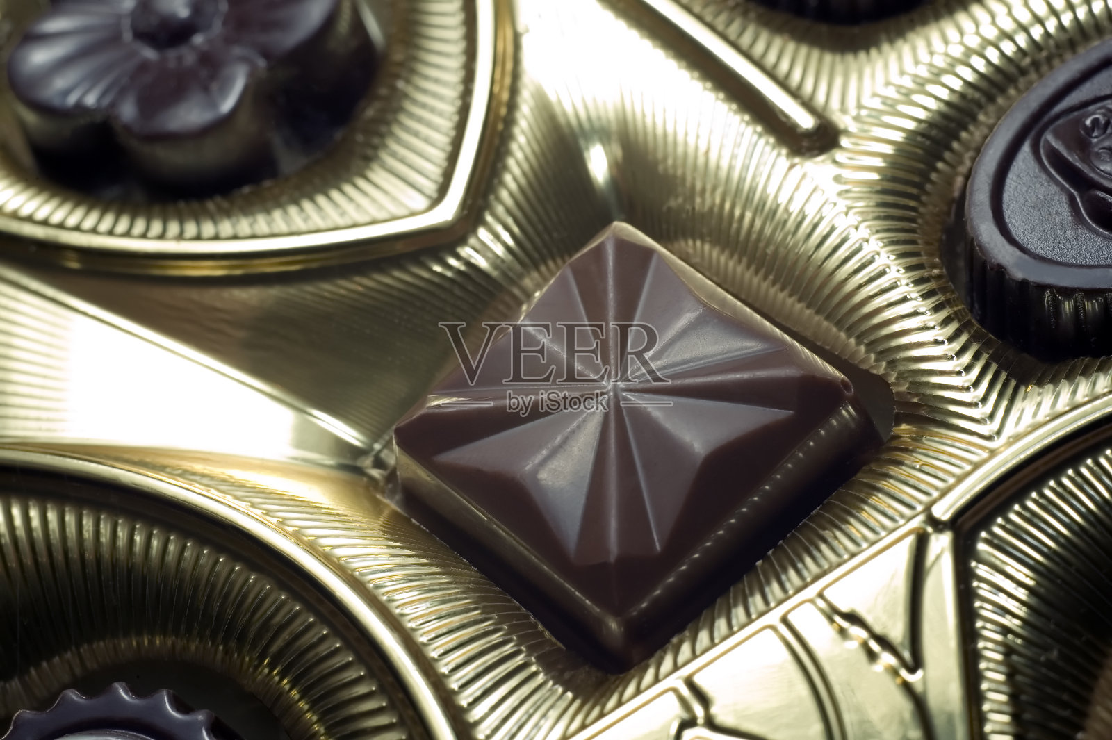 巧克力块的形状照片摄影图片