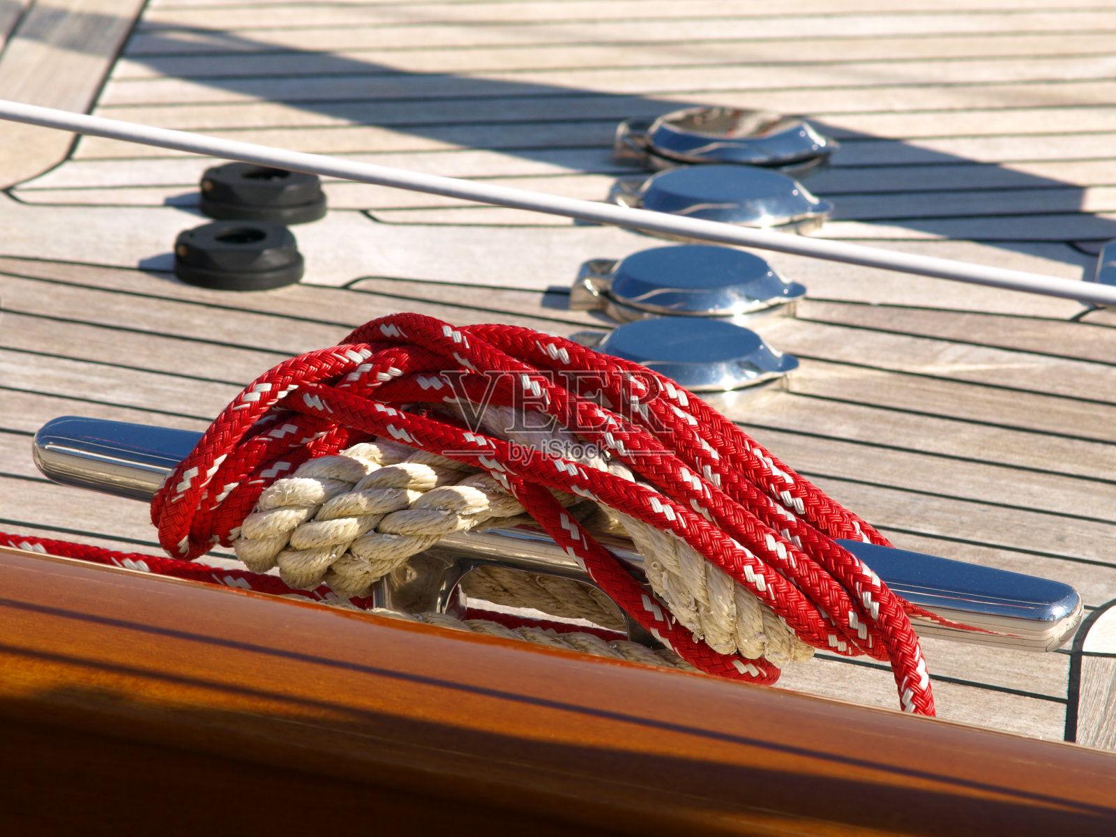 帆船上的绳子照片摄影图片