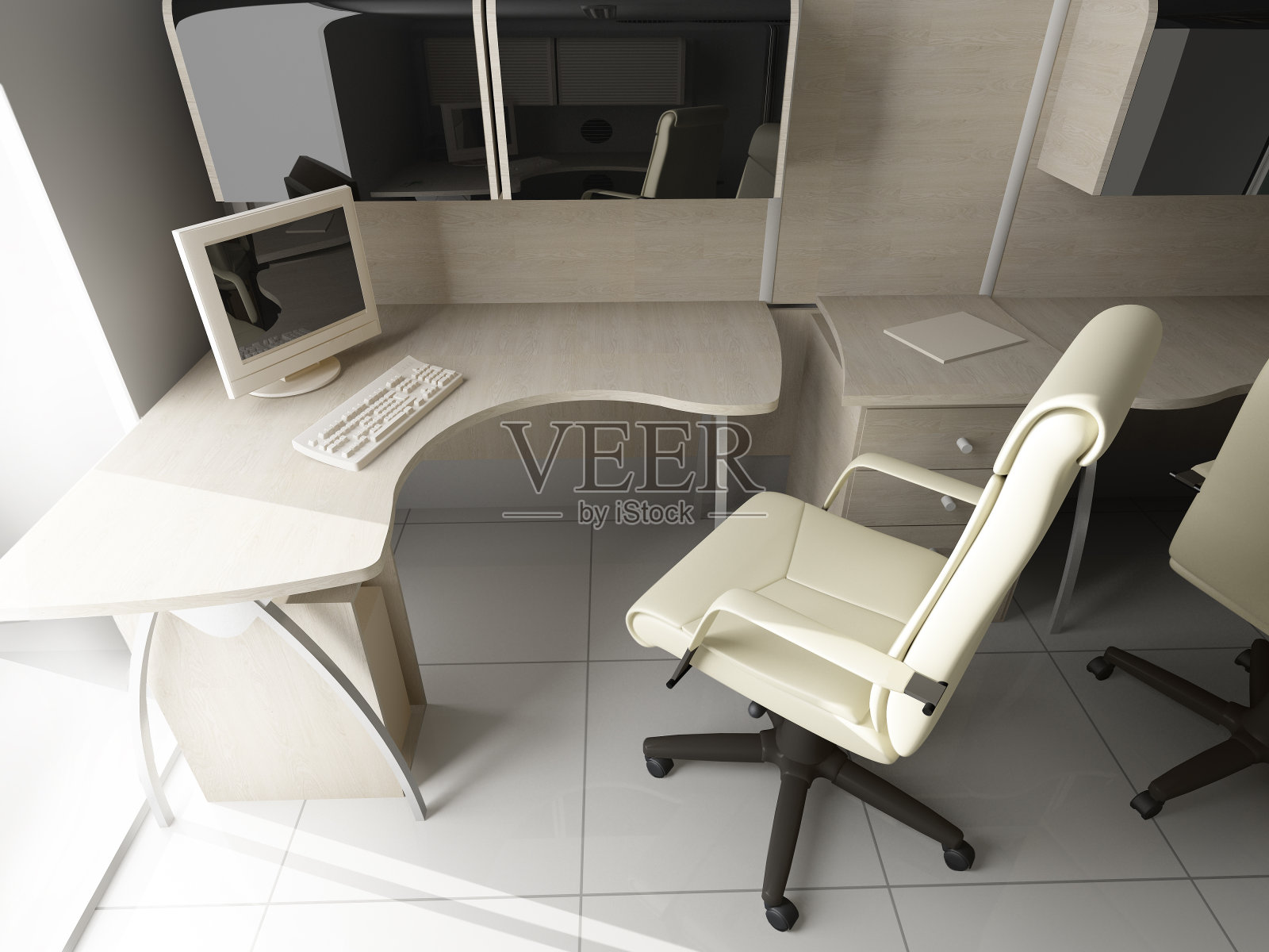 现代化的办公室内饰照片摄影图片