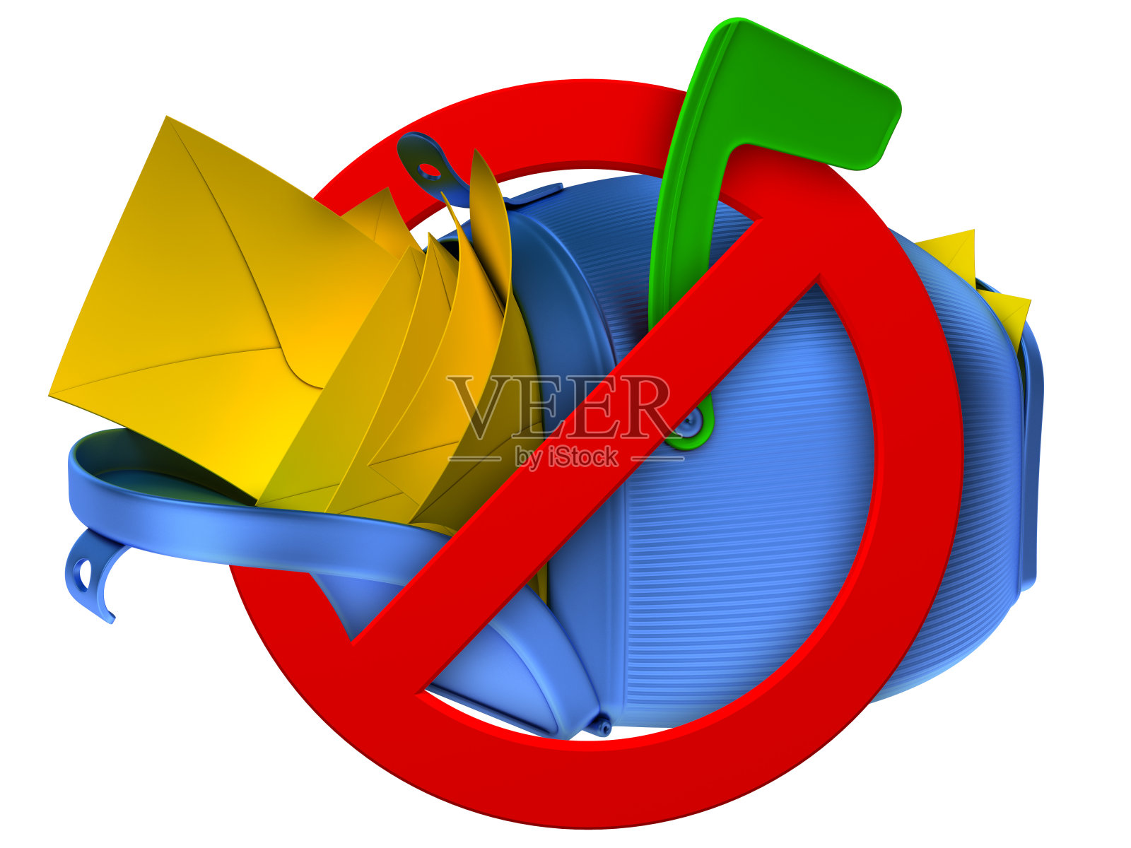 没有垃圾邮件的概念照片摄影图片