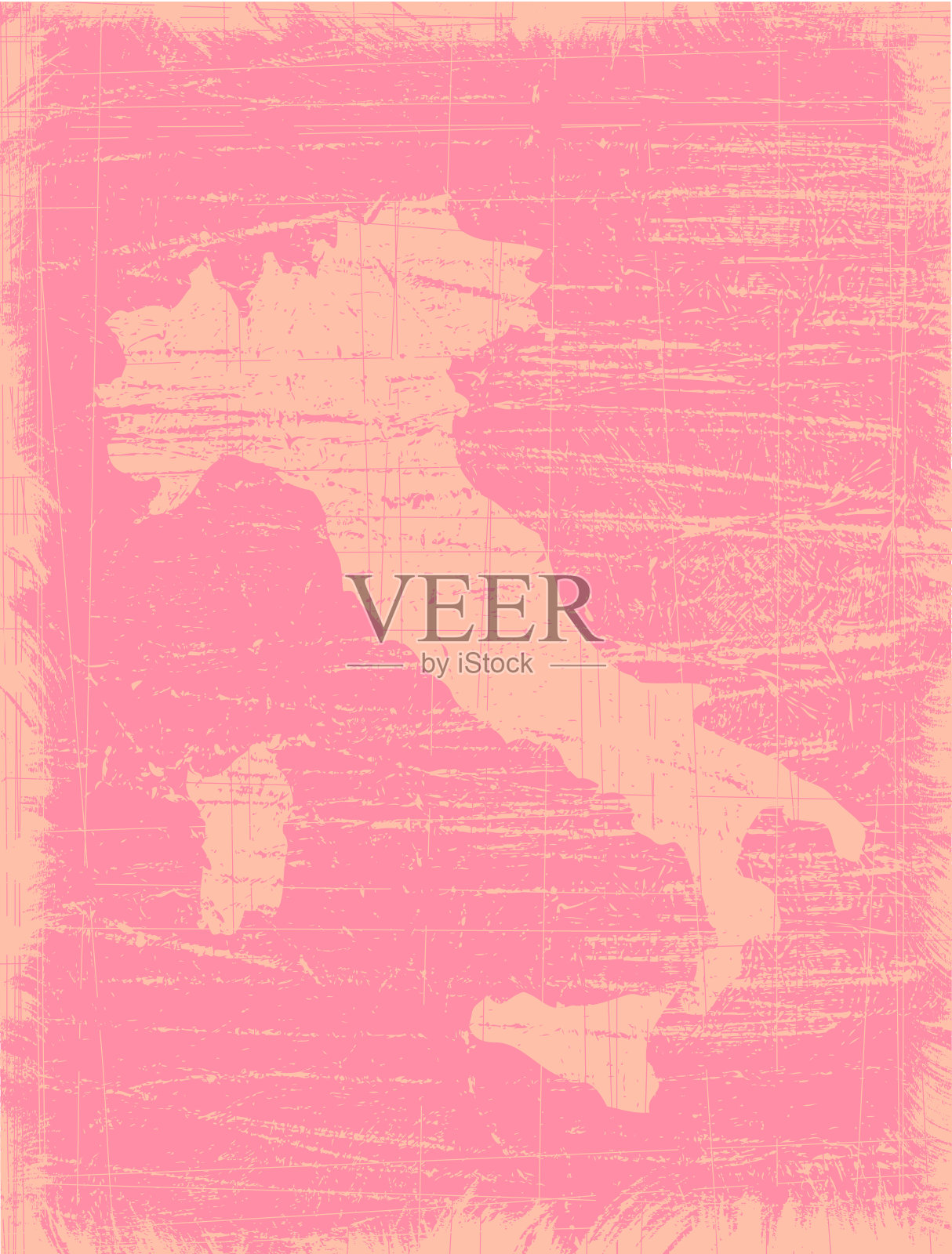 岁的意大利地图插画图片素材