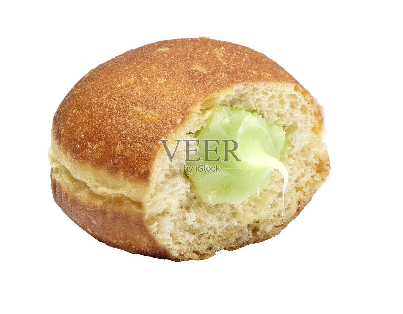 美味的果酱甜甜圈照片摄影图片