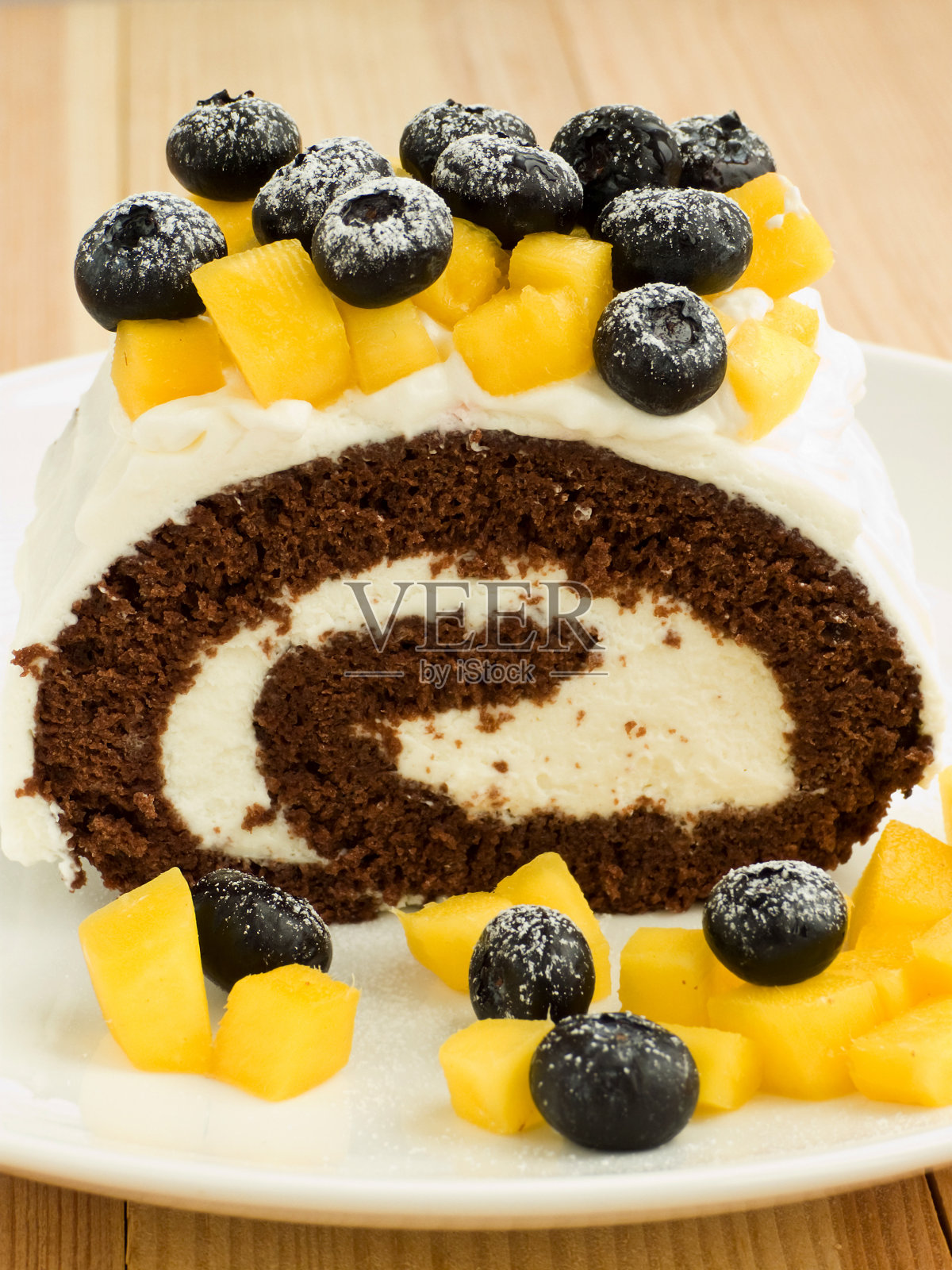 浆果肉卷照片摄影图片