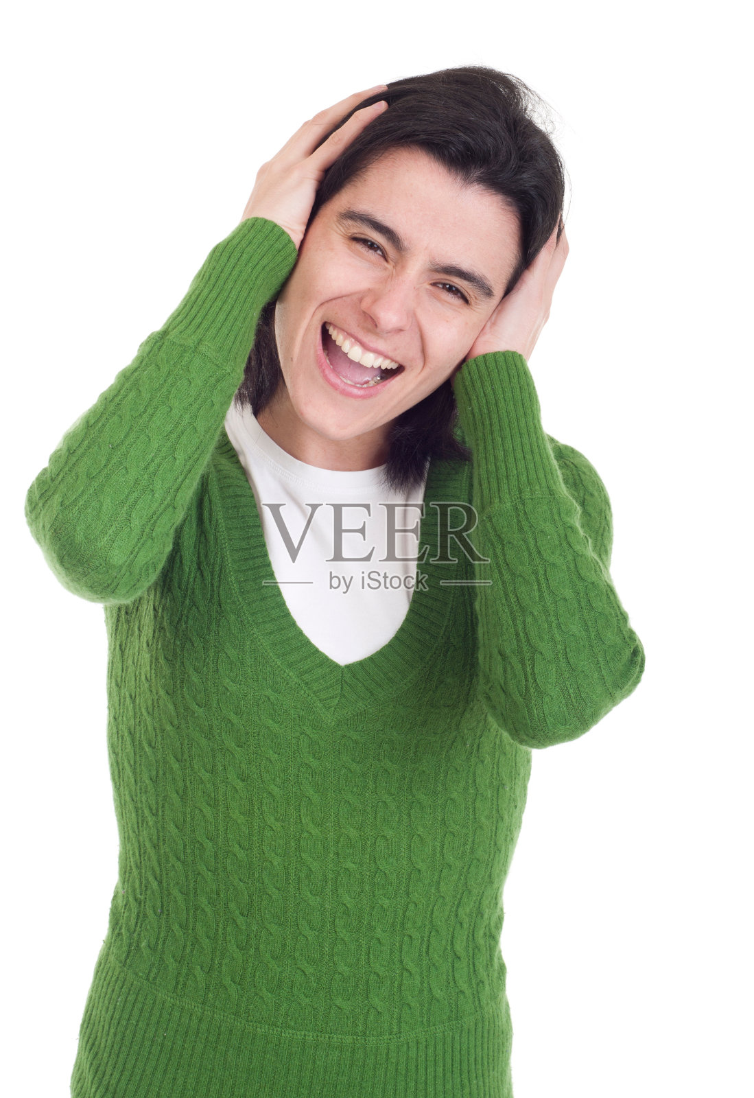 有压力的休闲女人照片摄影图片