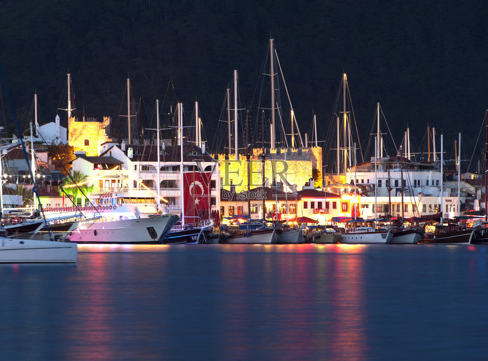 Marmaris黄昏照片摄影图片