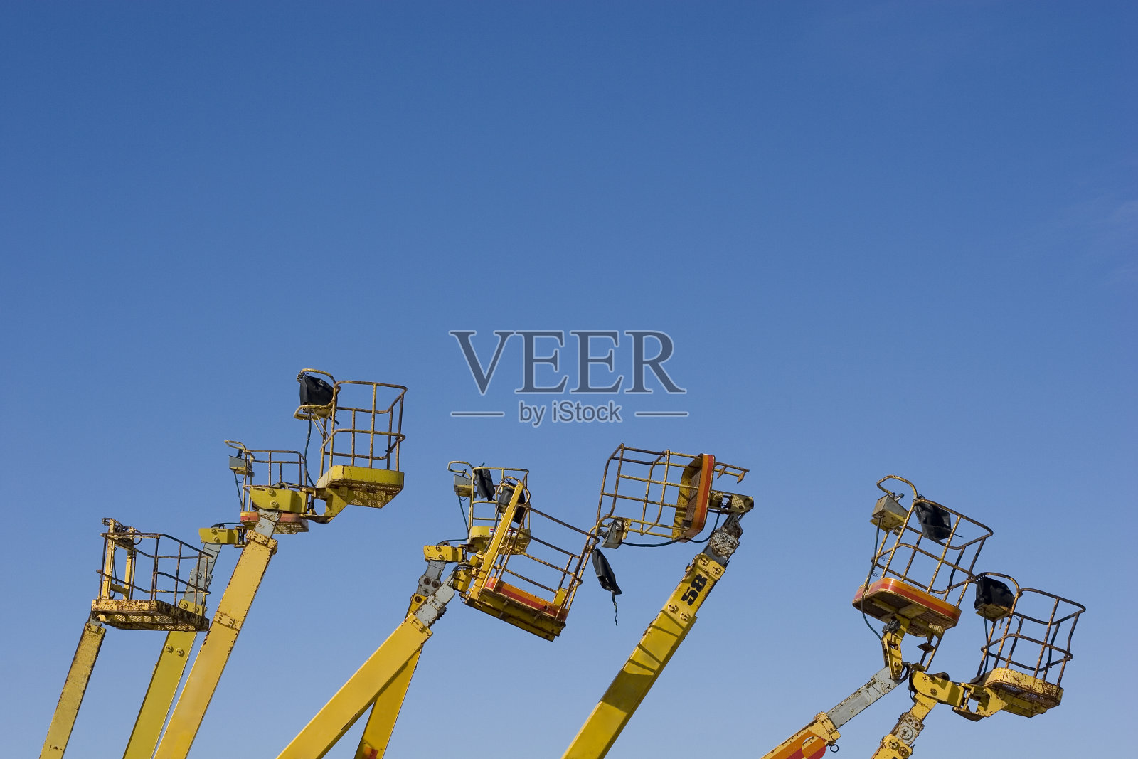 施工升降机的篮子照片摄影图片