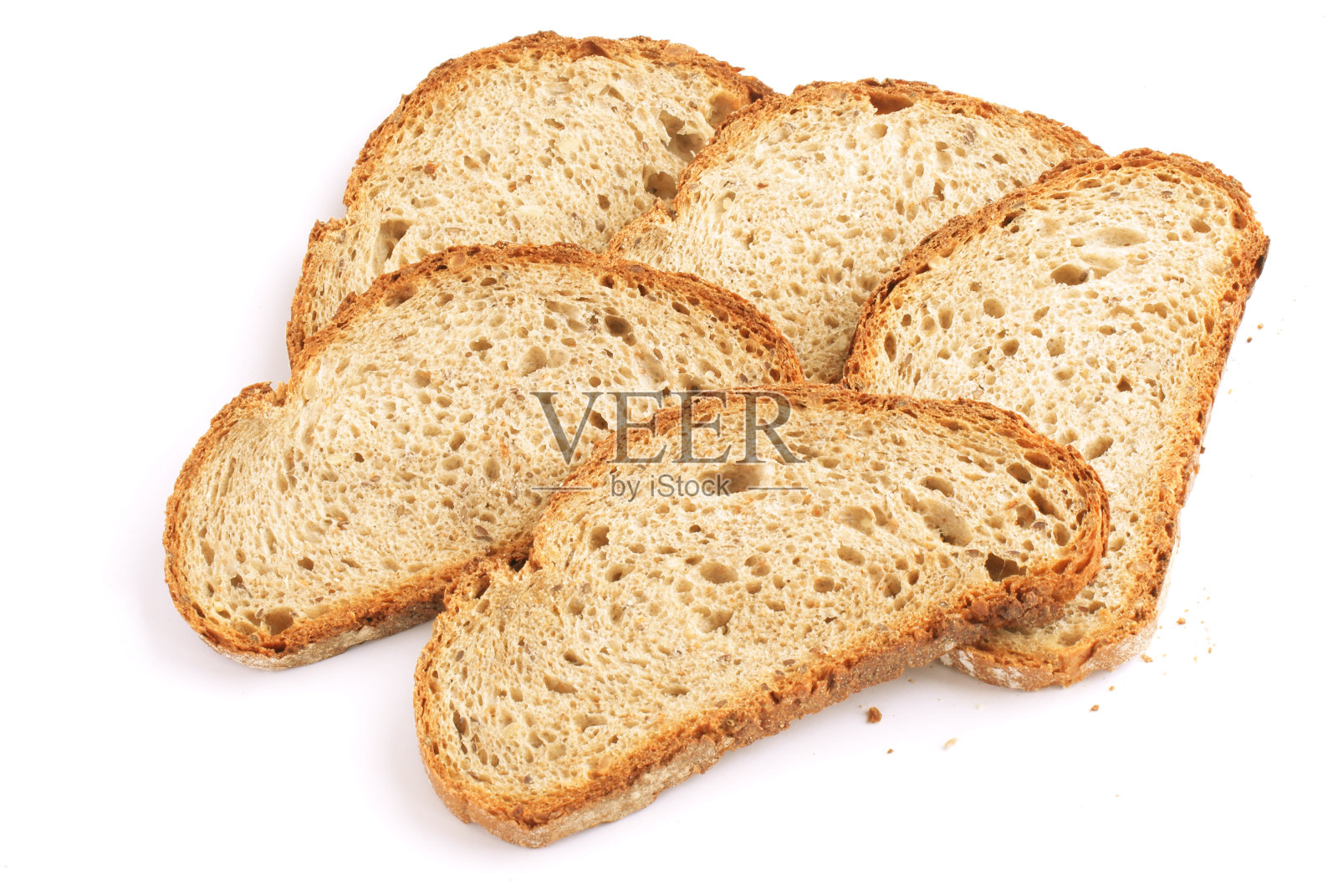 全麦黑面包片照片摄影图片