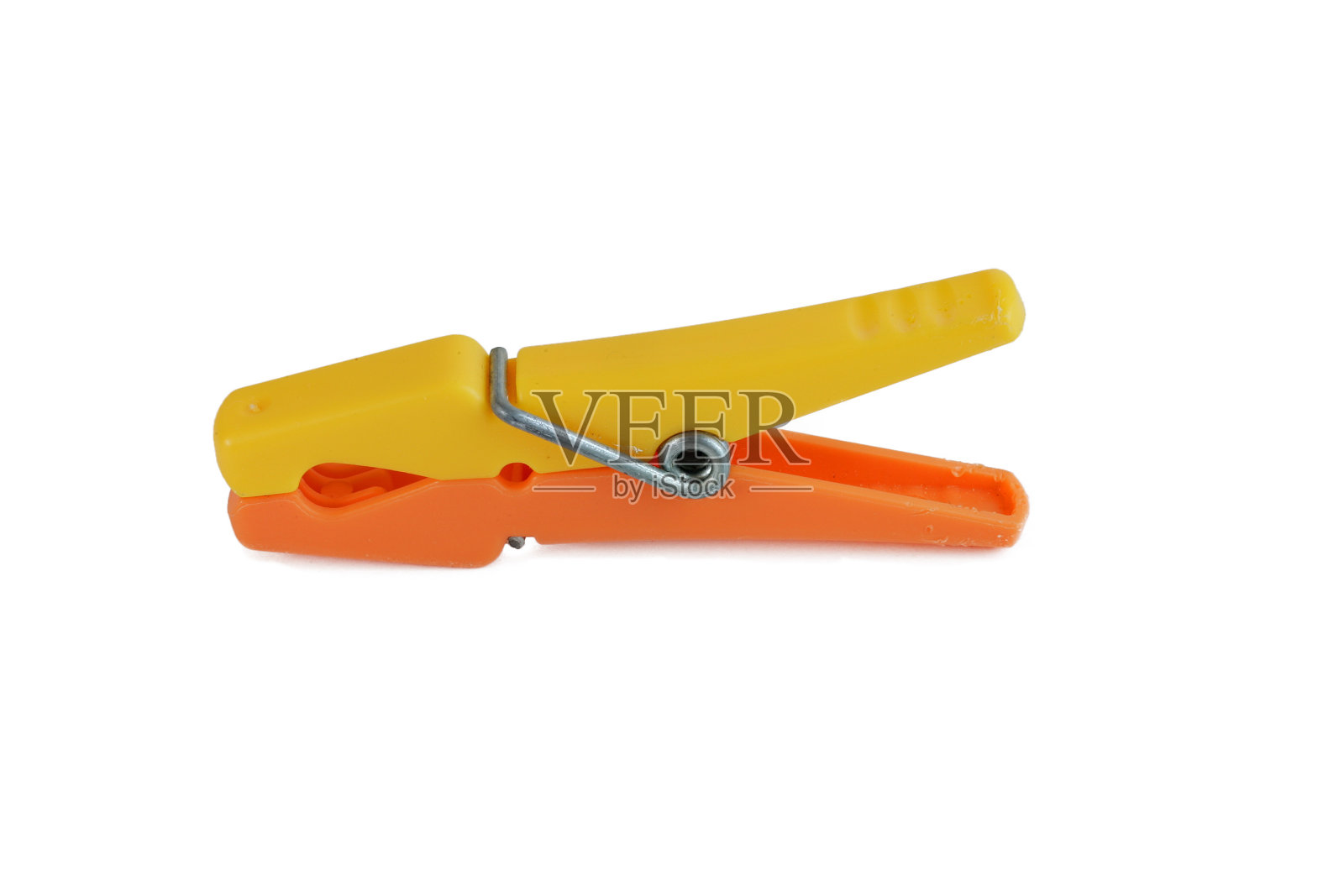 衣夹孤立在白色背景上照片摄影图片