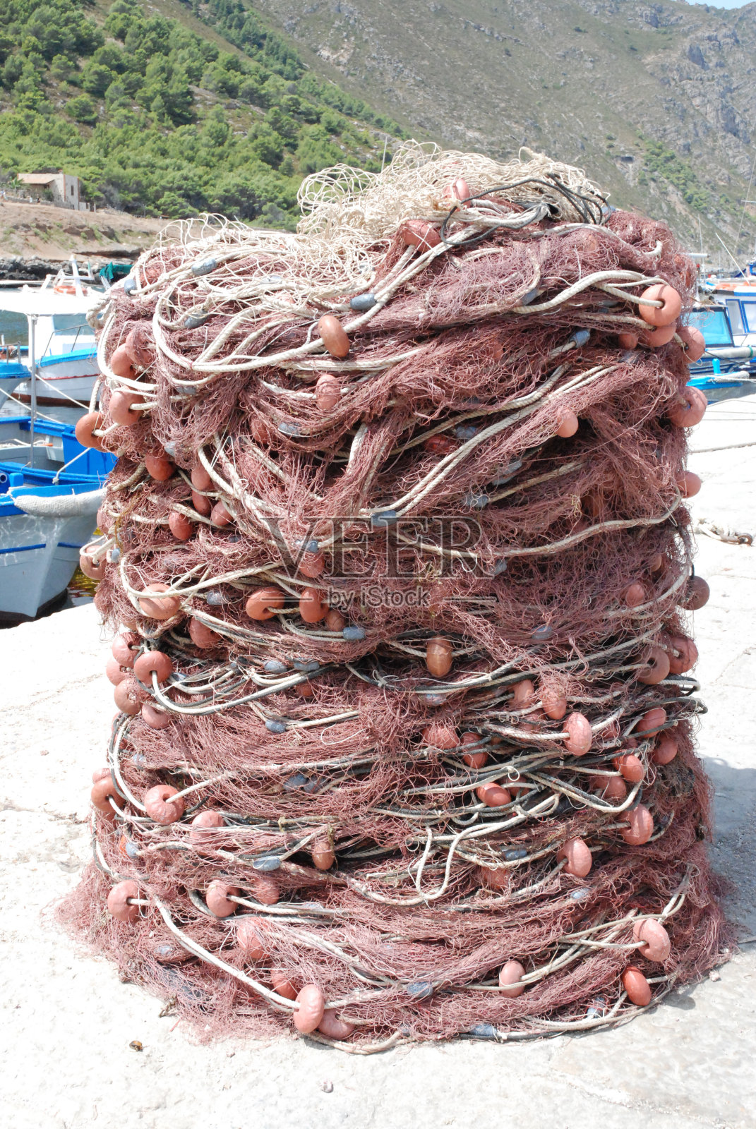 渔网折叠照片摄影图片