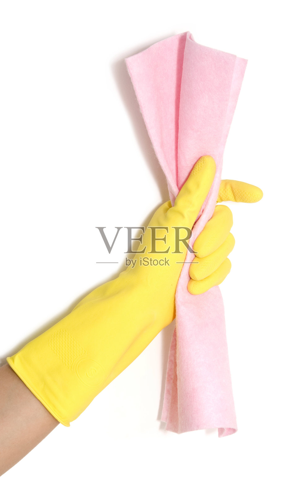 破布在手上照片摄影图片