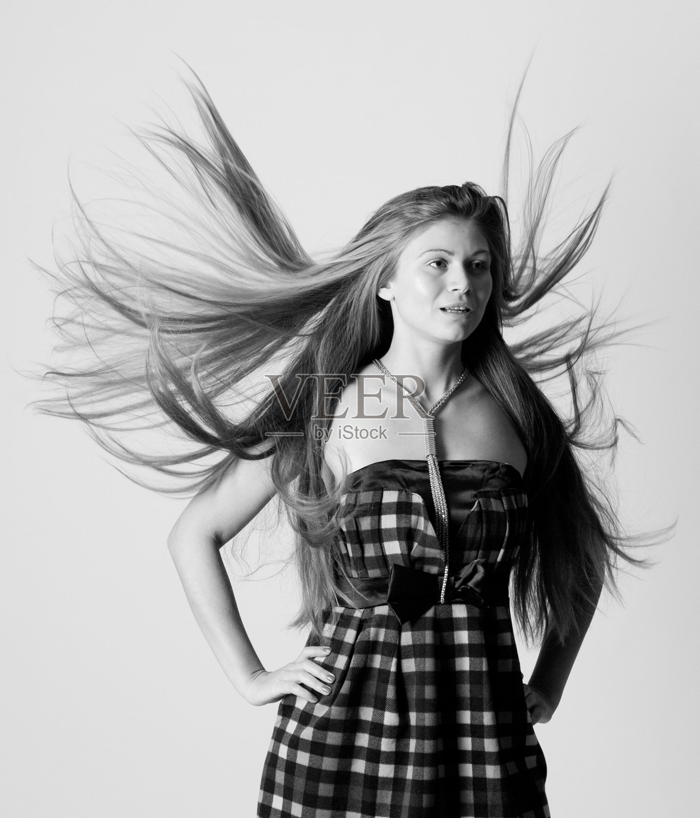 年轻美女的肖像照片摄影图片