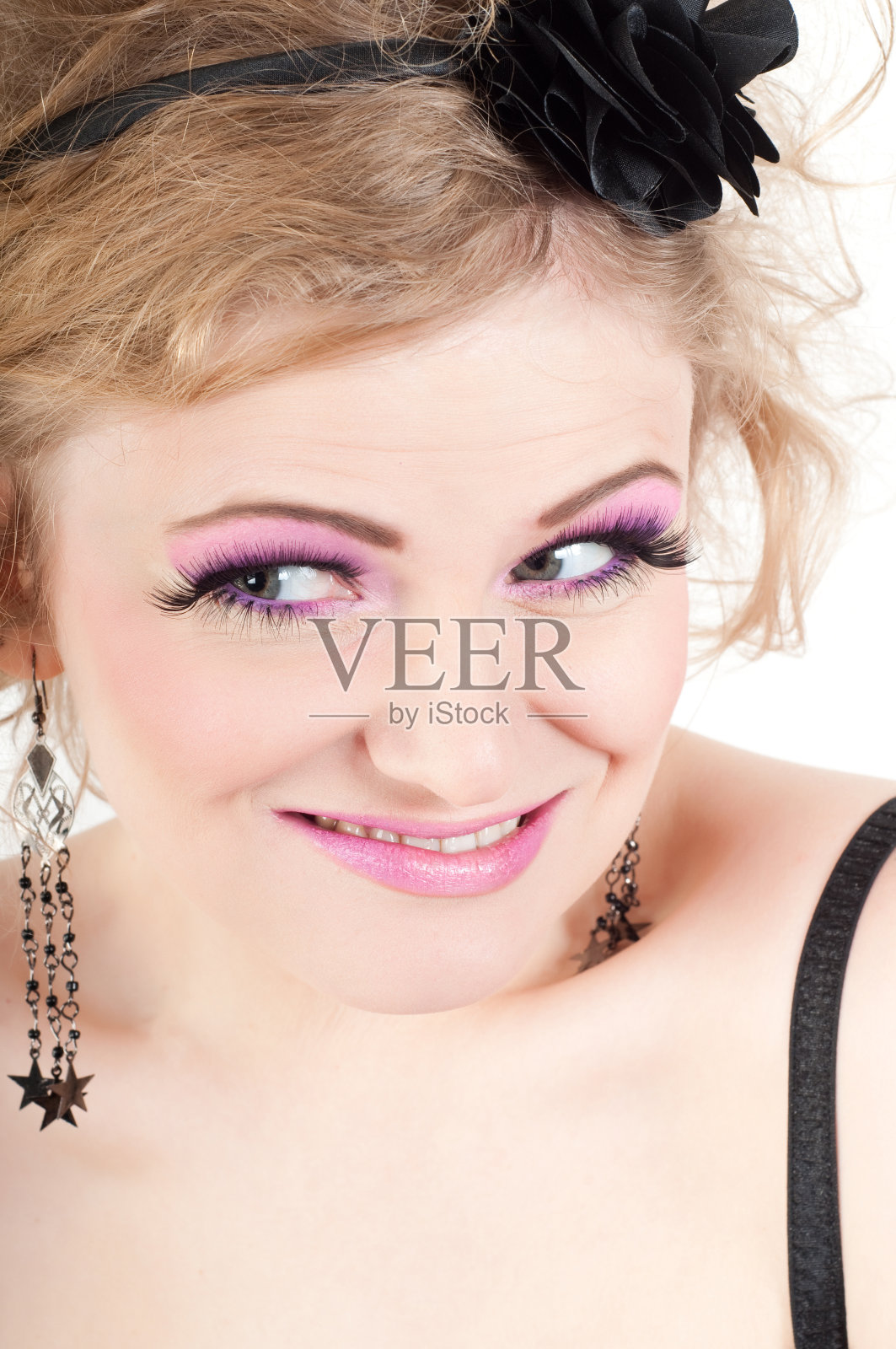 金发女郎照片摄影图片