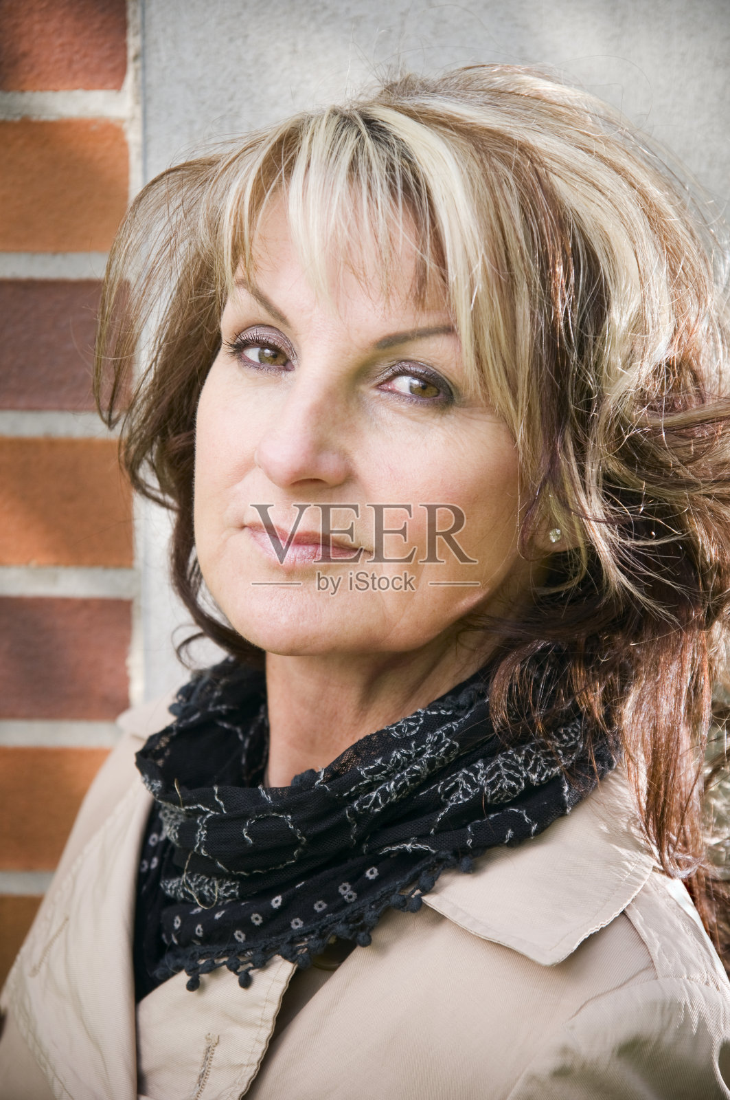 美丽成熟女人的肖像照片摄影图片