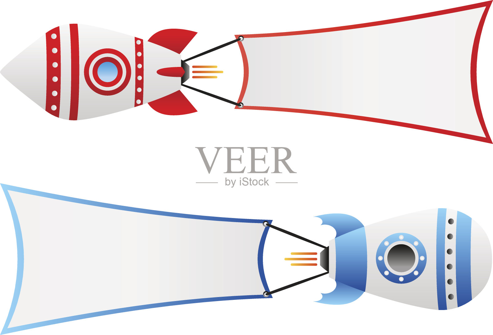 火箭的迹象插画图片素材