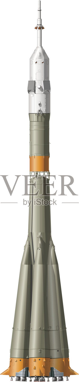 Hi-detailed太空火箭设计元素图片