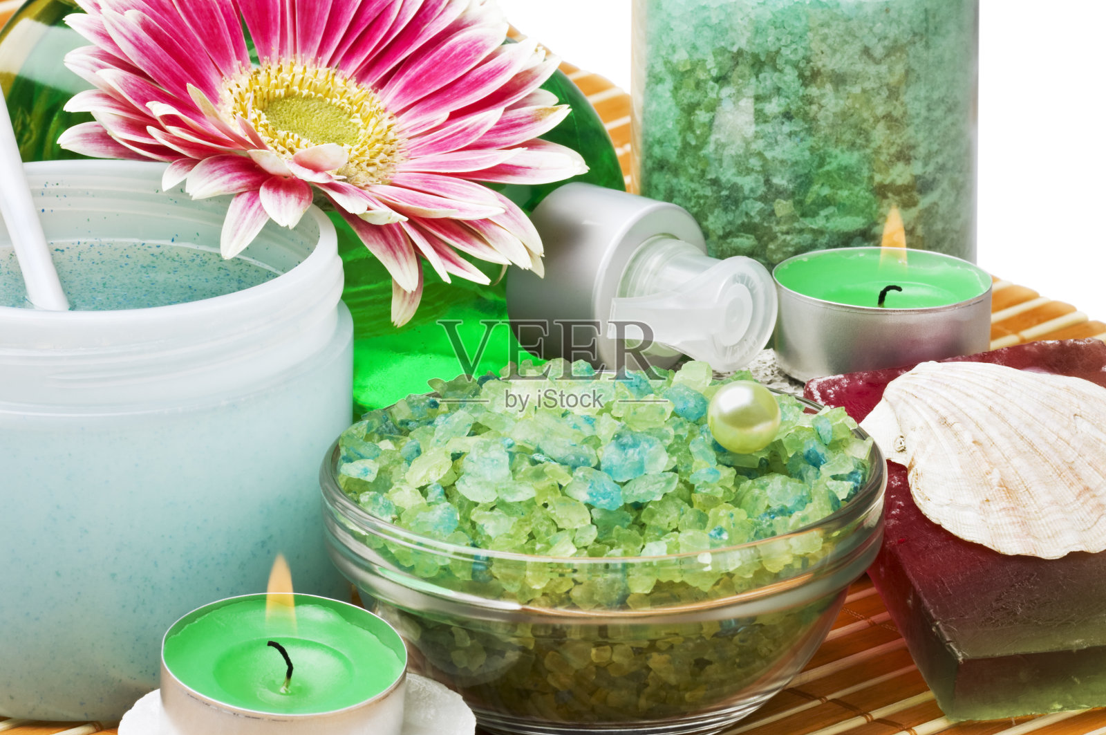 温泉和芳香疗法照片摄影图片