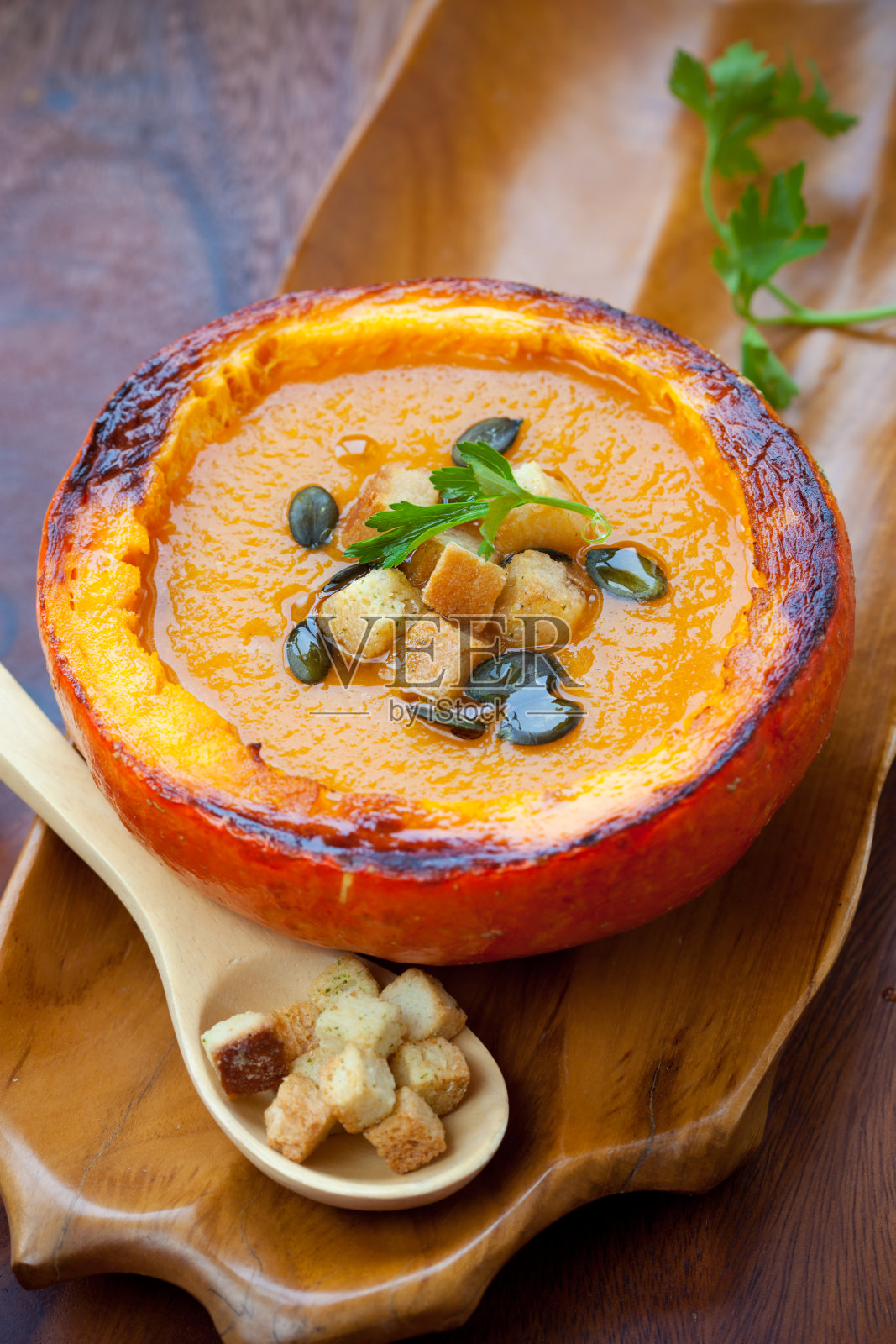 南瓜汤照片摄影图片