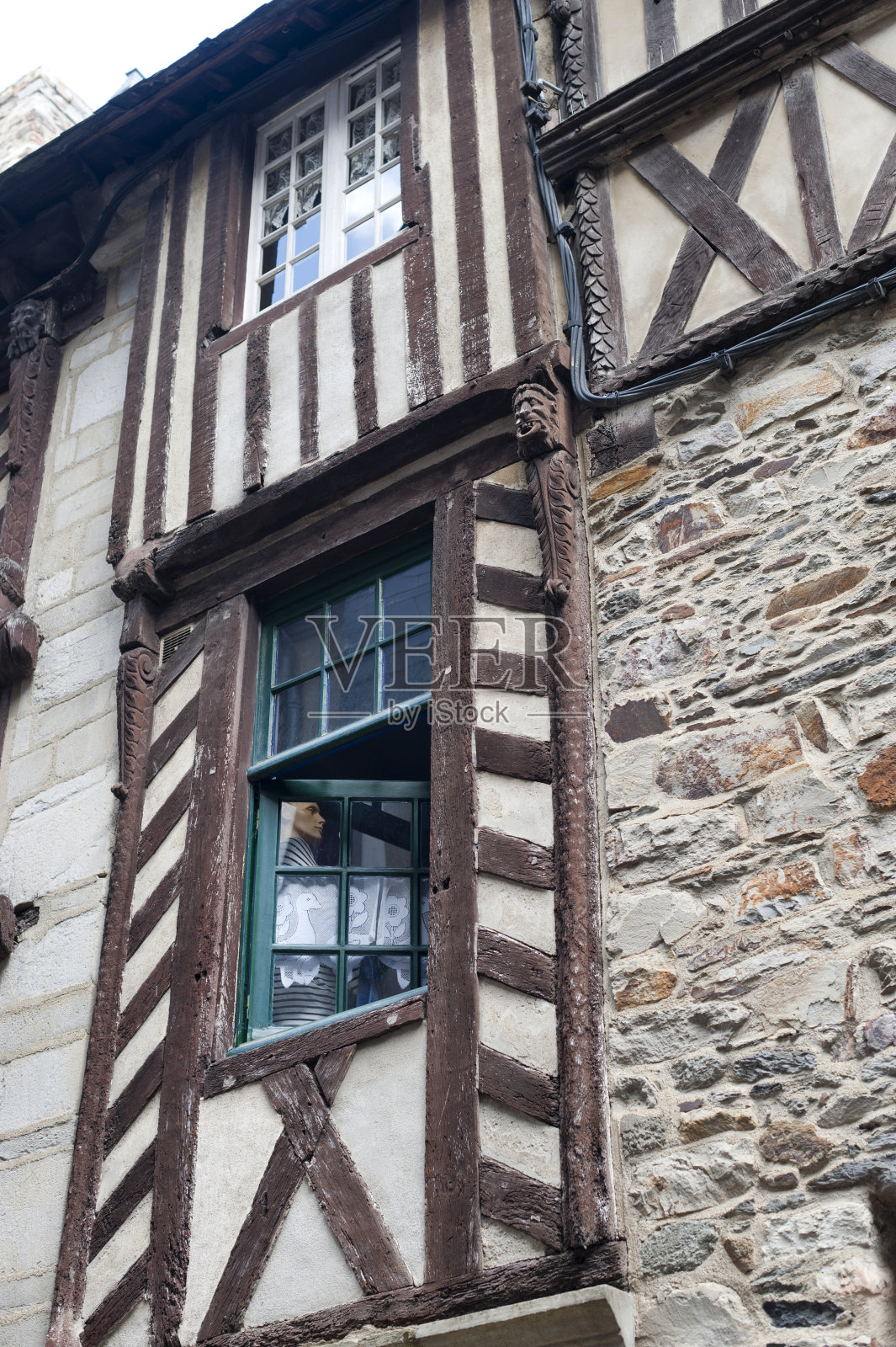 布列塔尼:橱窗里的人体模型照片摄影图片