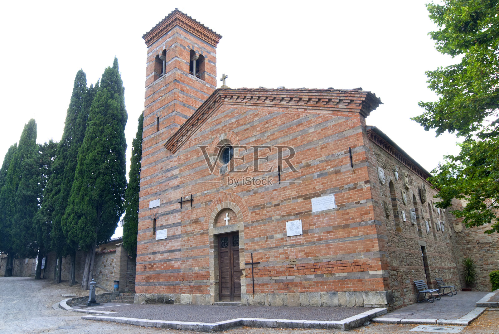 罗马式玉米粥教堂(意大利)照片摄影图片