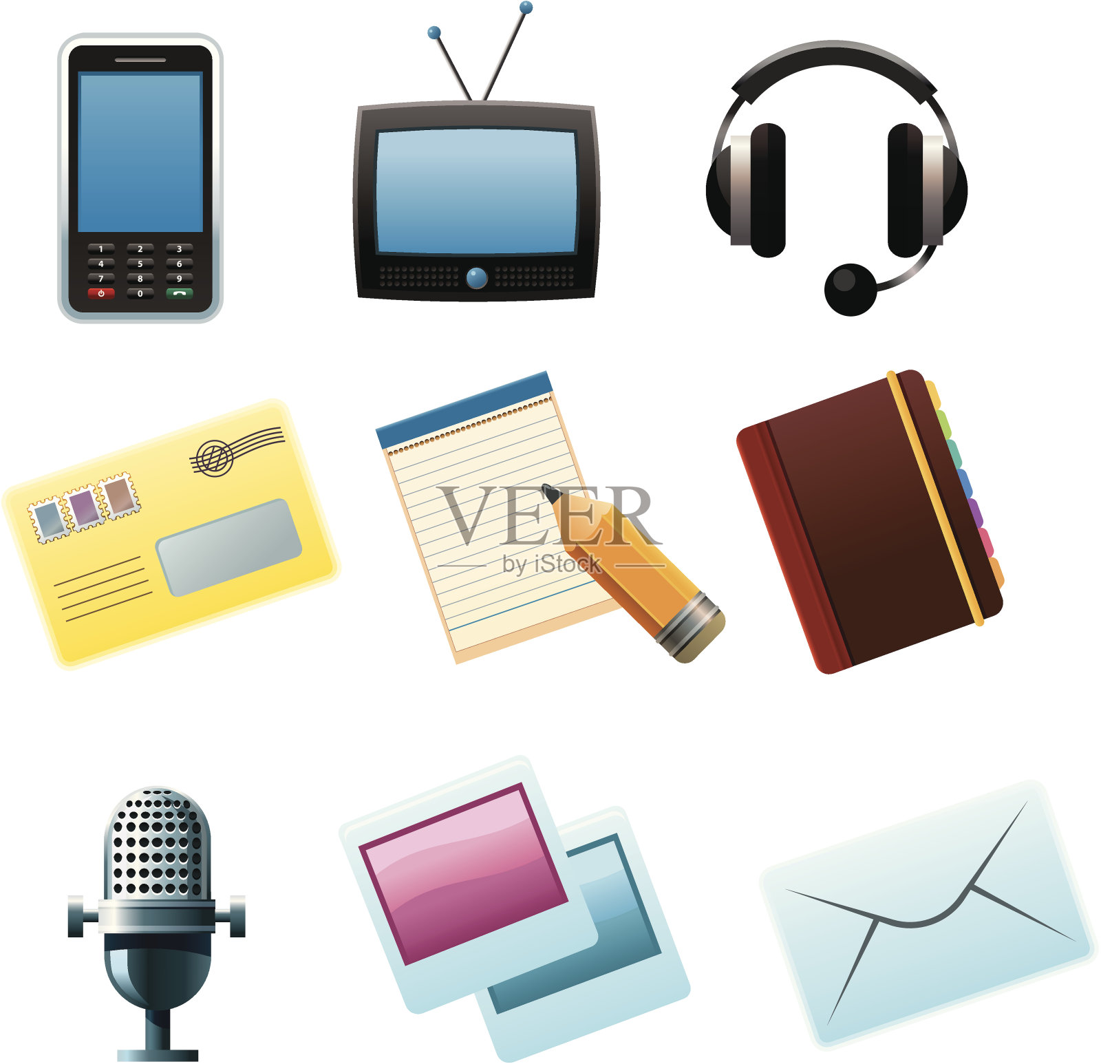 沟通和媒体图标图标素材