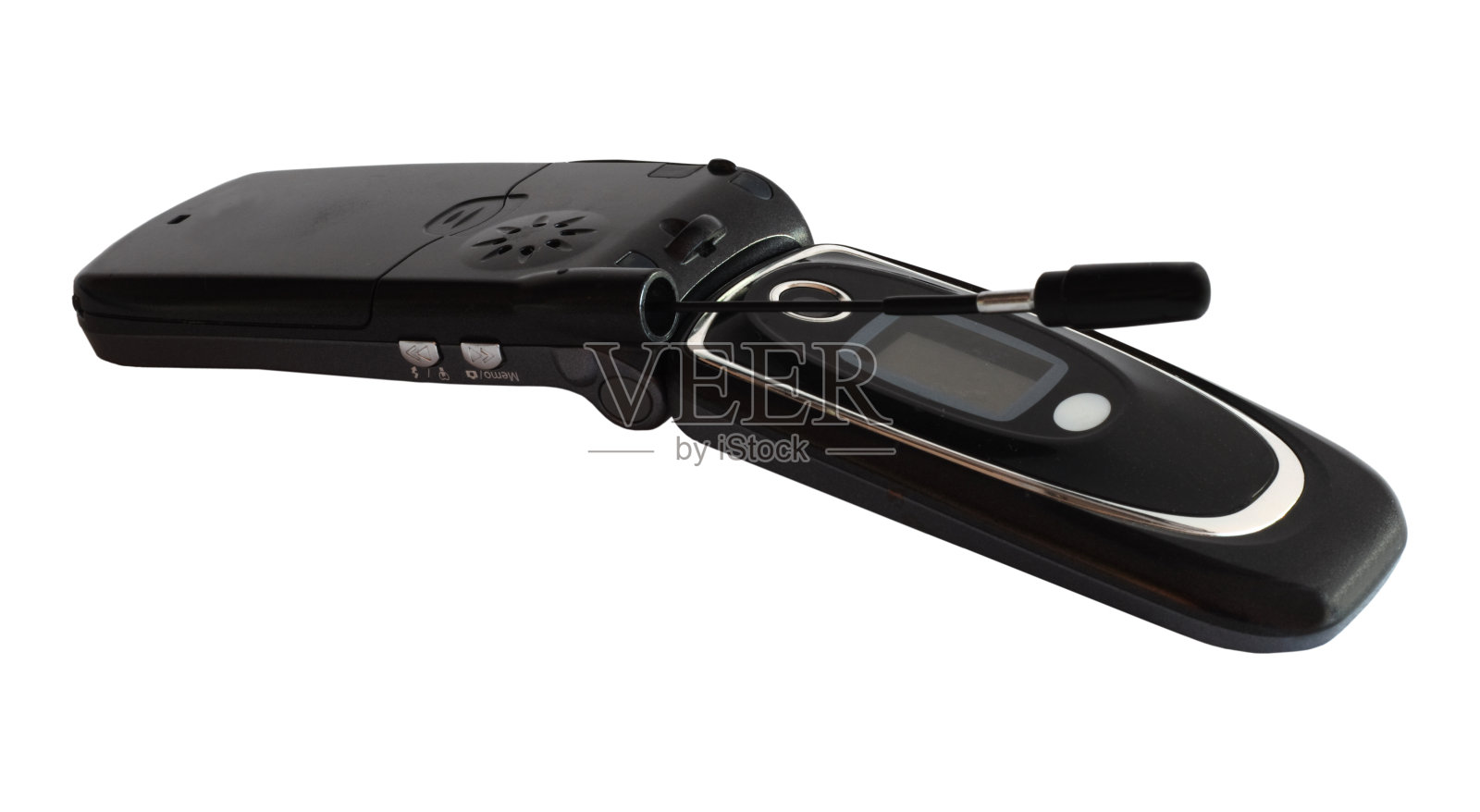 手机孤立在白色背景照片摄影图片