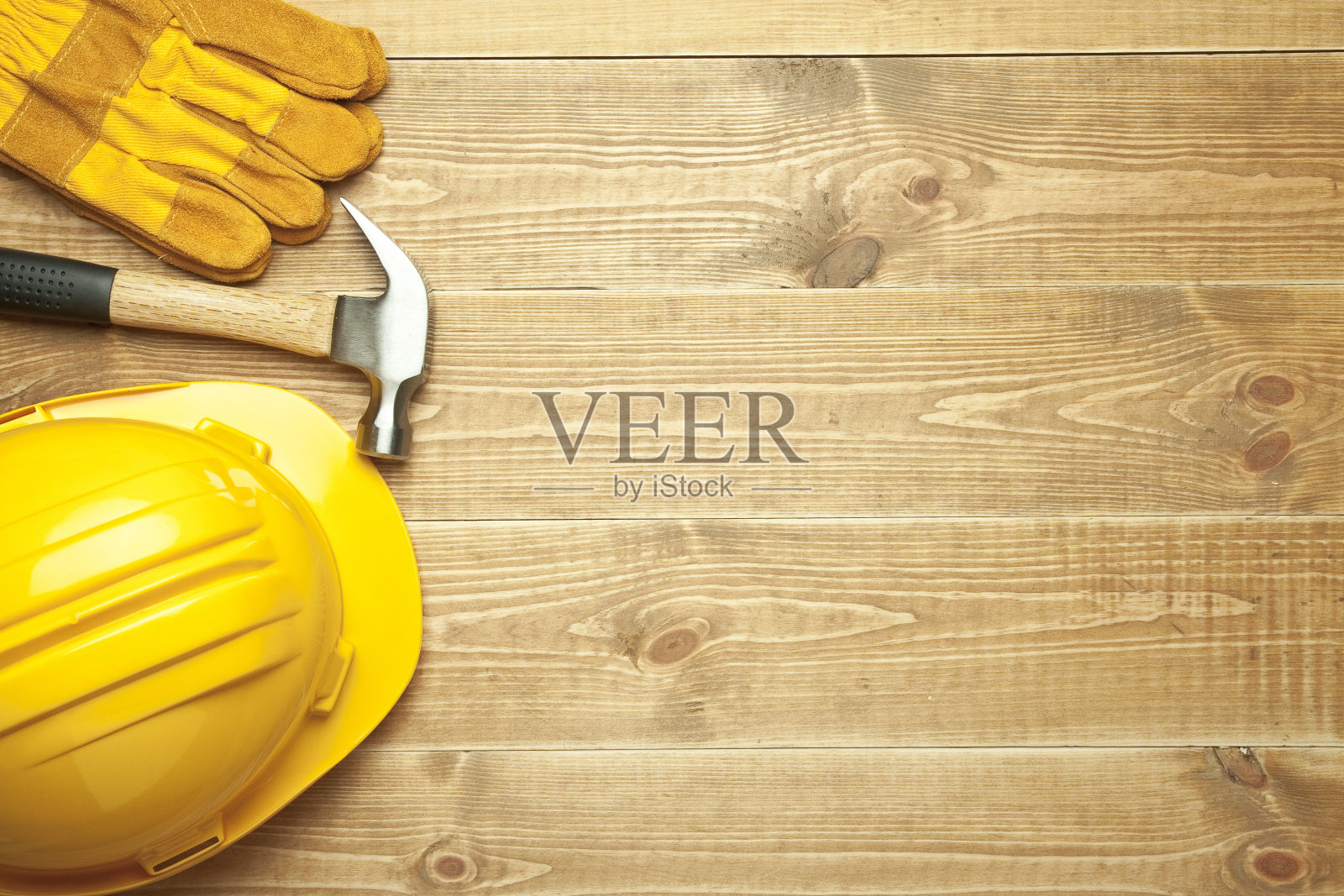 不同的工具在一个木制的背景。照片摄影图片