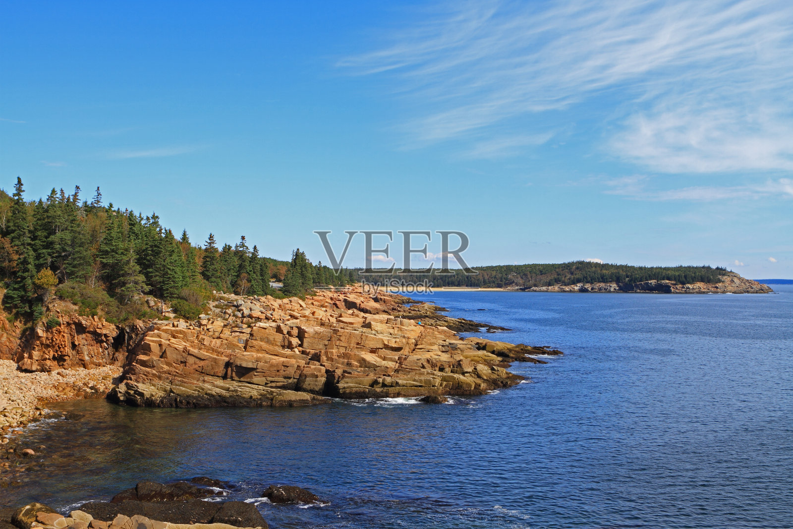 阿卡迪亚国家公园海岸照片摄影图片