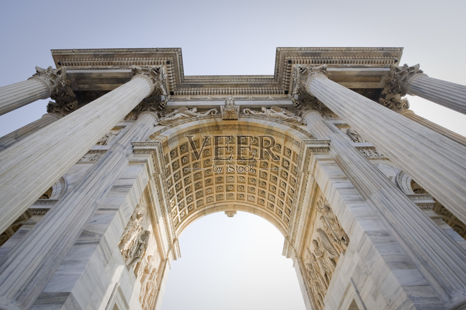 米兰的和平拱门照片摄影图片