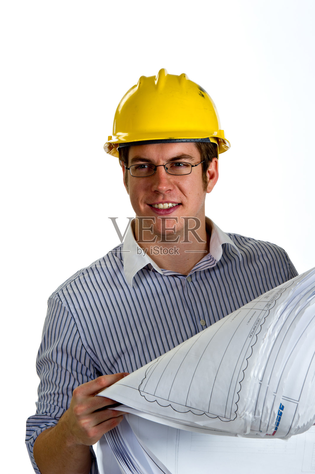 建筑承包商，白人商人照片摄影图片