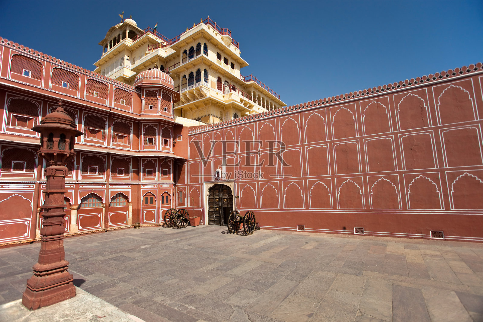 斋浦尔城市宫殿照片摄影图片