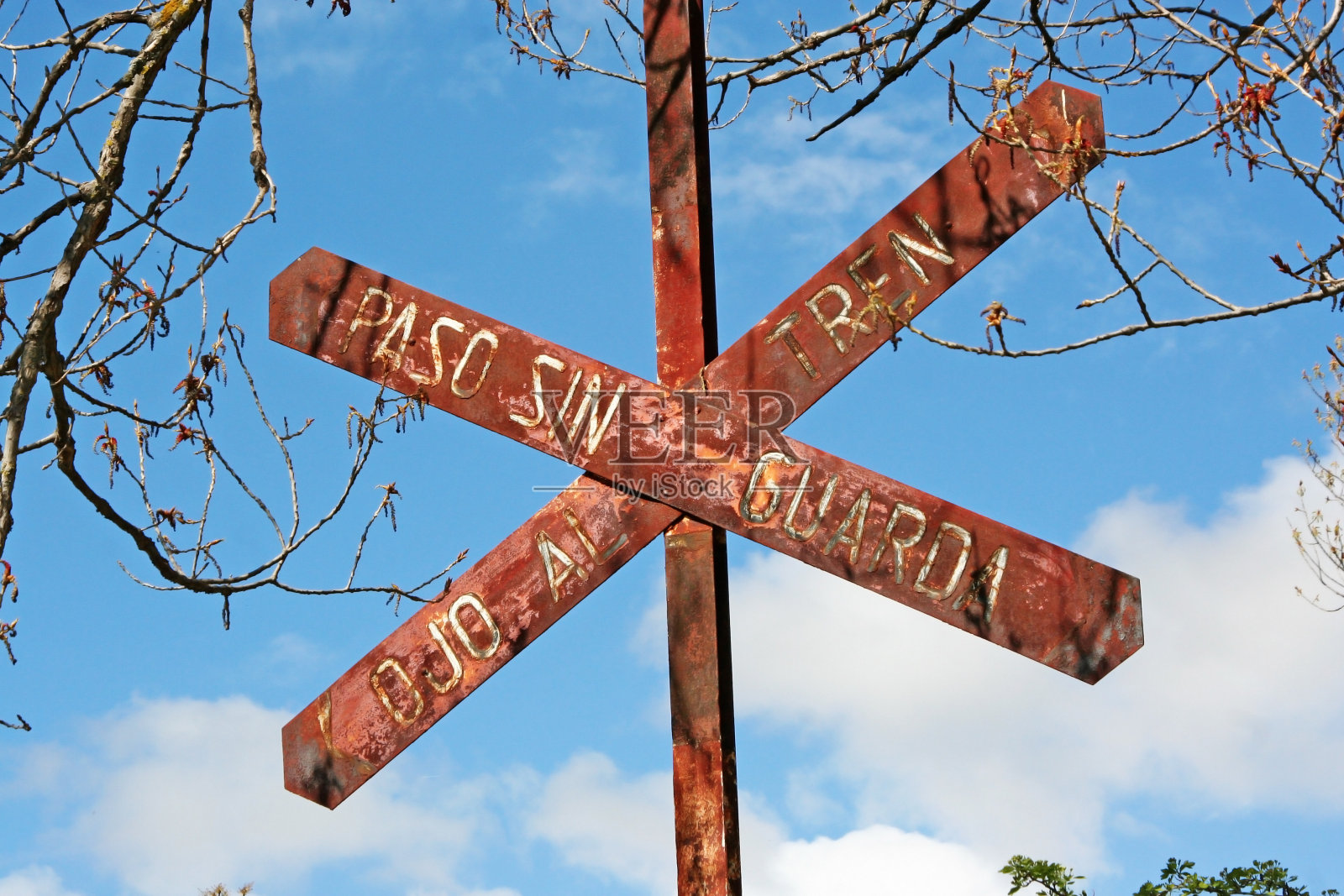 铁路平交道信号照片摄影图片